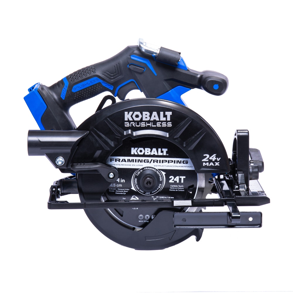 Kobalt XTR Sierra circular inalámbrica de 24 voltios y 7-1/4 pulgadas con motor sin escobillas KXCS 124B-03