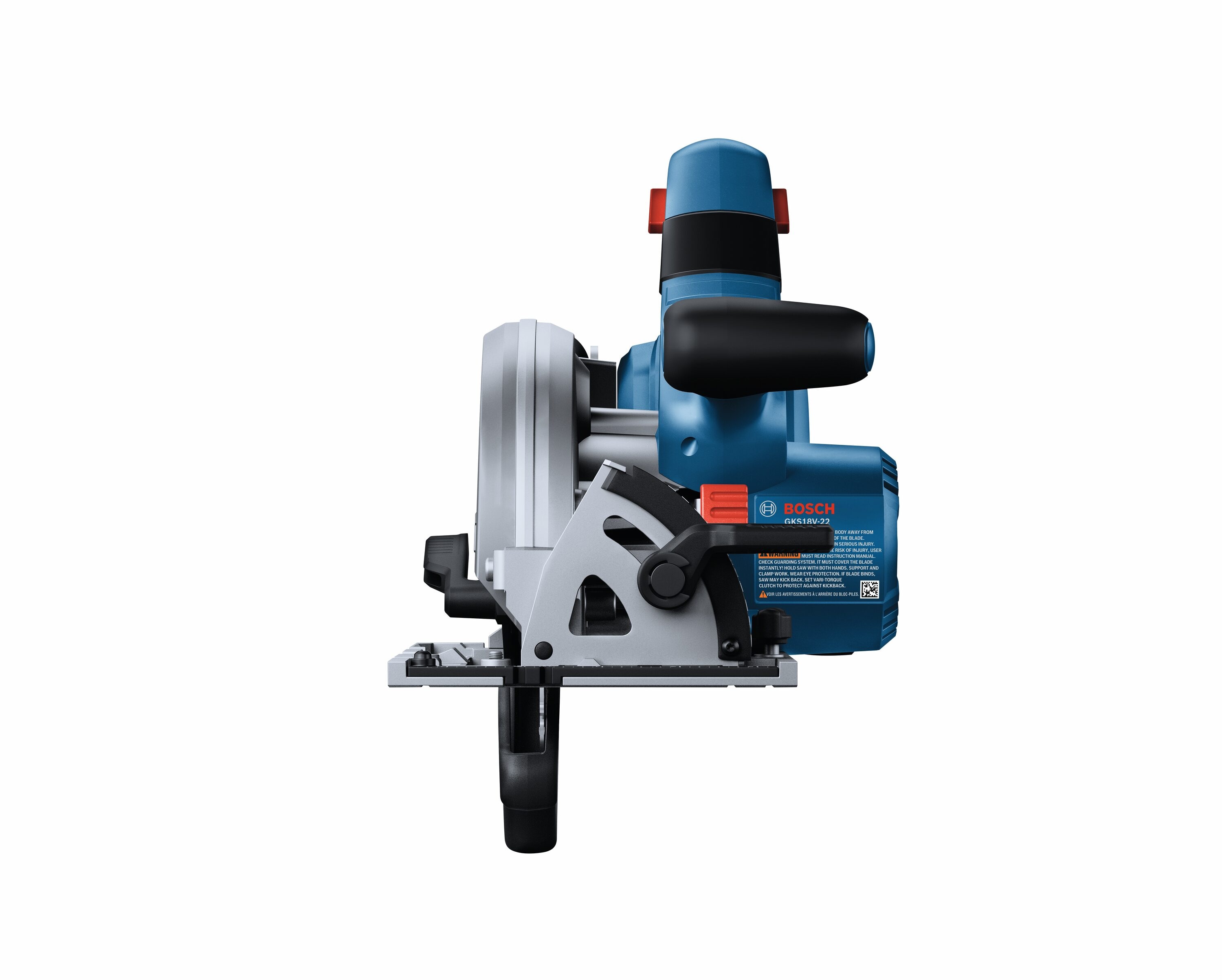 Sierra circular inalámbrica Bosch de 18 voltios y 6-1/2 pulgadas con motor sin escobillas GKS18V-22N