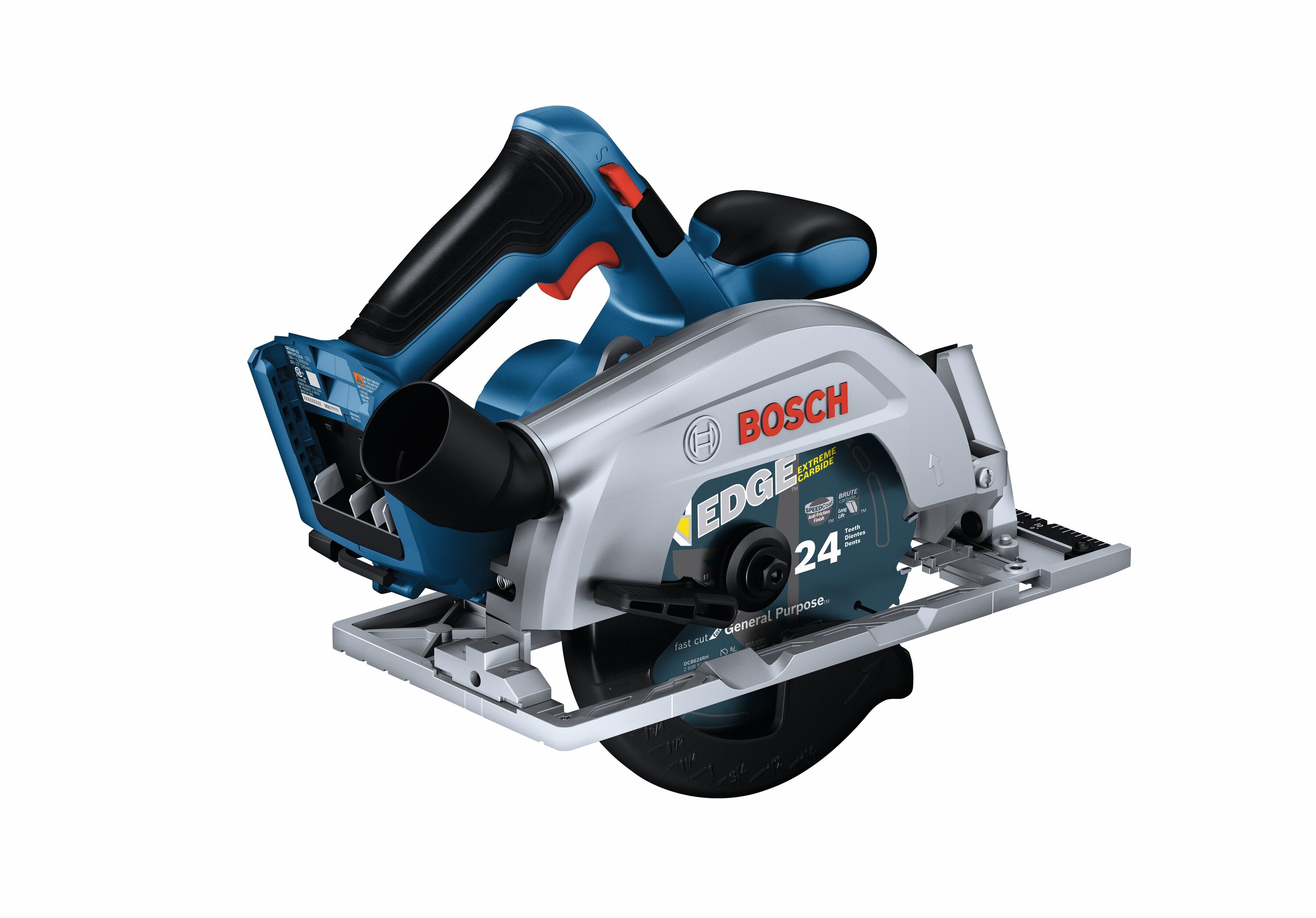 Sierra circular inalámbrica Bosch de 18 voltios y 6-1/2 pulgadas con motor sin escobillas GKS18V-22N