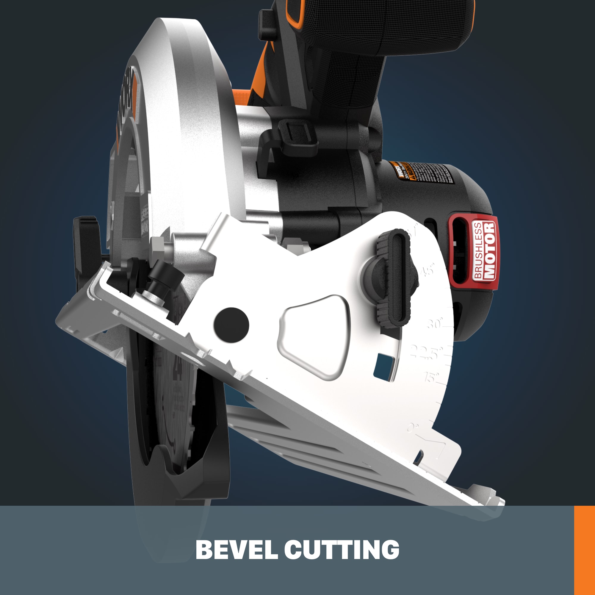 Sierra circular inalámbrica sin escobillas WORX Nitro Power Share 20-volt Max 7-1/4 pulgadas WX520L.9