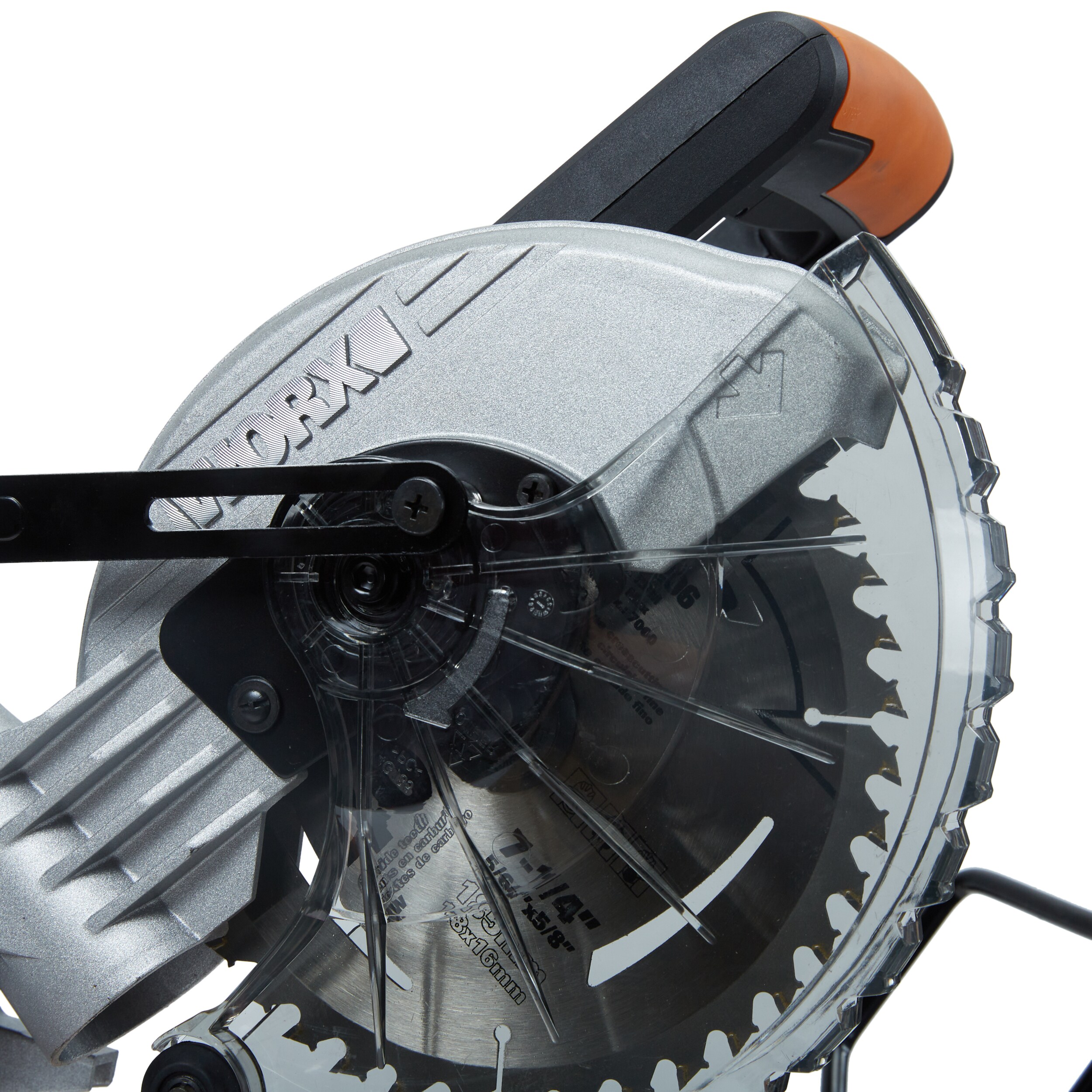 Sierra ingletadora compuesta inalámbrica de un solo bisel deslizante WORX Power Share de 20 voltios con batería incluida de 7-1/4 pulgadas.
