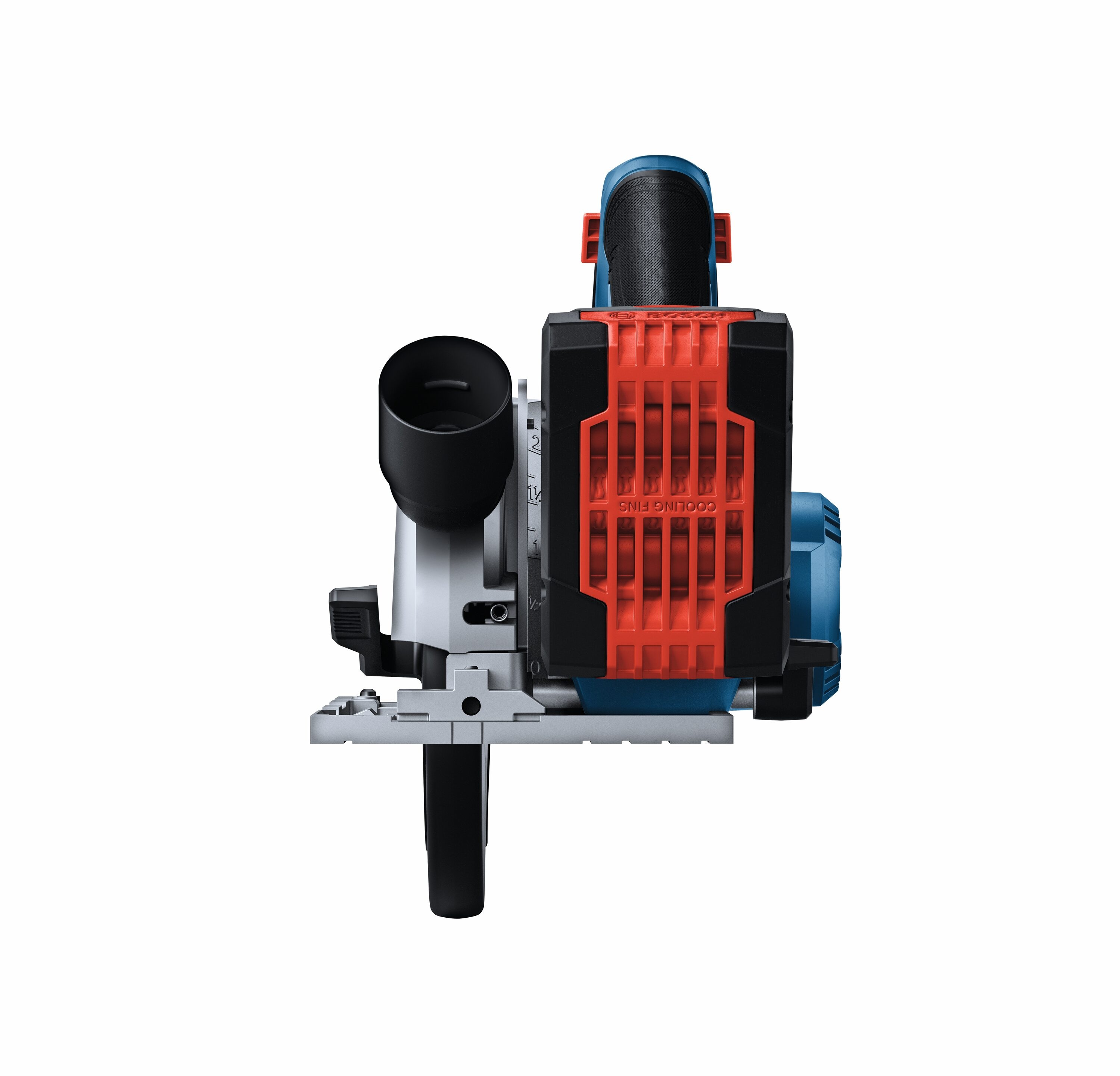 Sierra circular inalámbrica sin escobillas Bosch de 18 voltios y 4 amperios con sistema de transmisión por gusano de 6-1/2 pulgadas (batería incluida) - GKS18V-22LB25