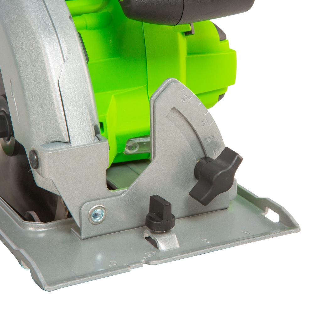 Sierra circular inalámbrica Greenworks de 24 voltios y 7-1/4 pulgadas CR24L00