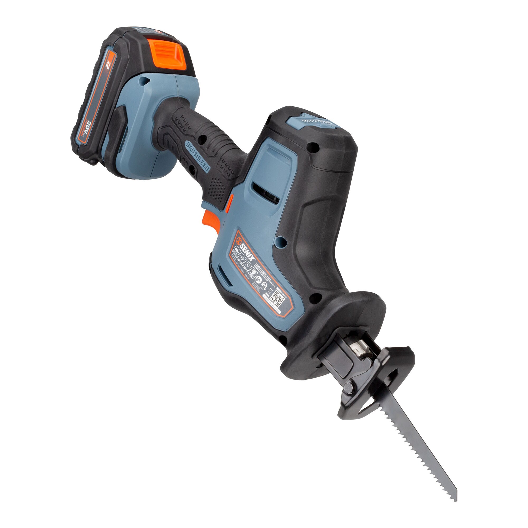 Sierra de Sable Inalámbrica Recíproca SINX X2 20 voltios 2 amperios con Velocidad Variable Brushless (Batería incluida) PSRX2-M2