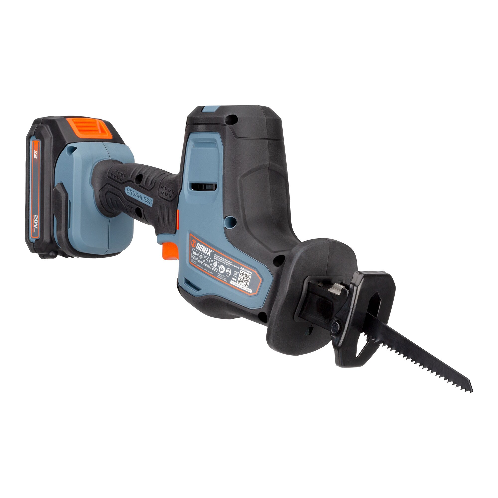 Sierra de Sable Inalámbrica Recíproca SINX X2 20 voltios 2 amperios con Velocidad Variable Brushless (Batería incluida) PSRX2-M2