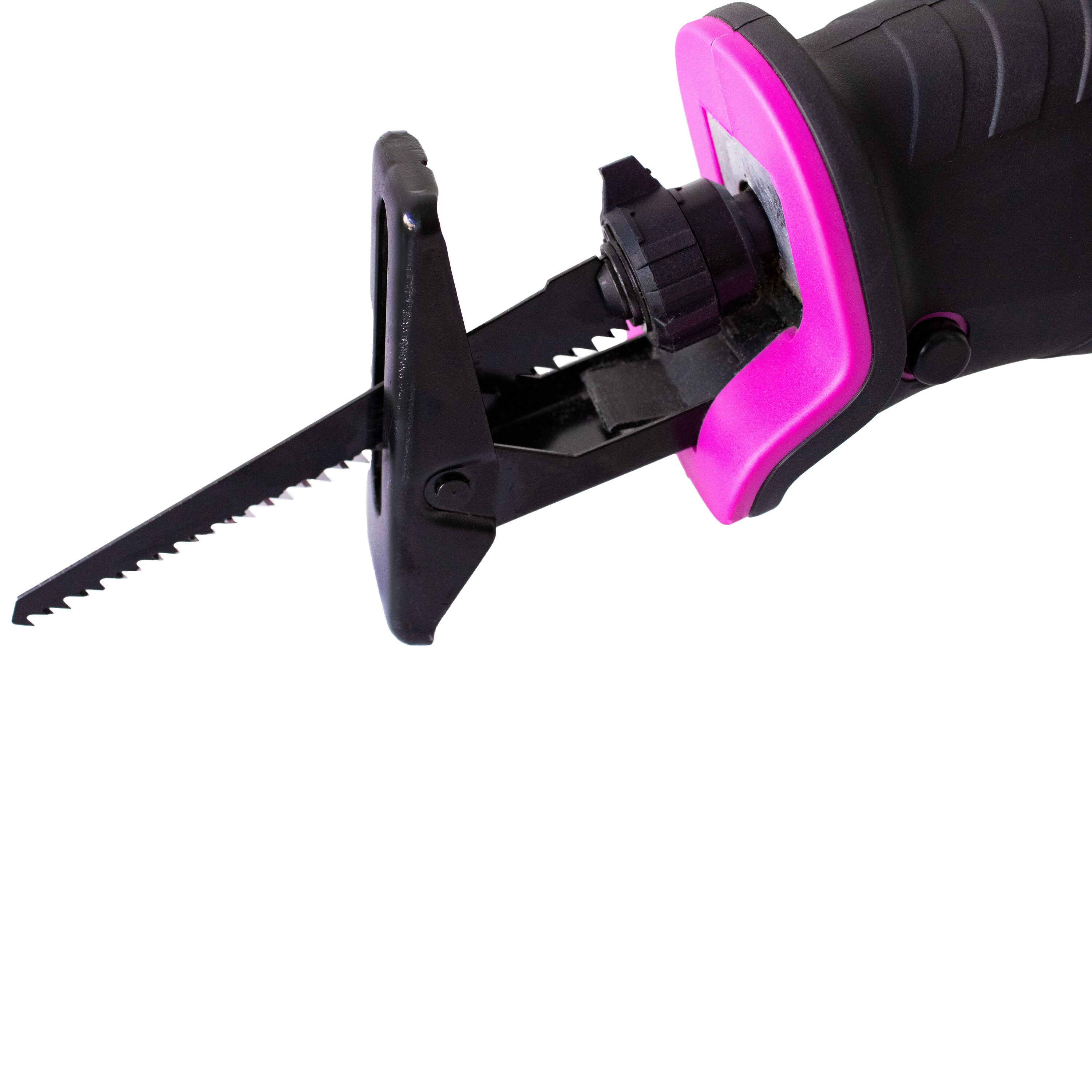 Sierra reciproca inalámbrica sin escobillas de 20 voltios de The Original Pink Box (batería incluida) PB20VREC-2AH-CHRGR