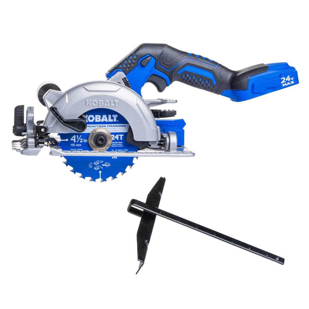 Sierra circular inalámbrica sin escobillas de 24 voltios y 4-1/2 pulgadas Kobalt KCCS 124B-03
