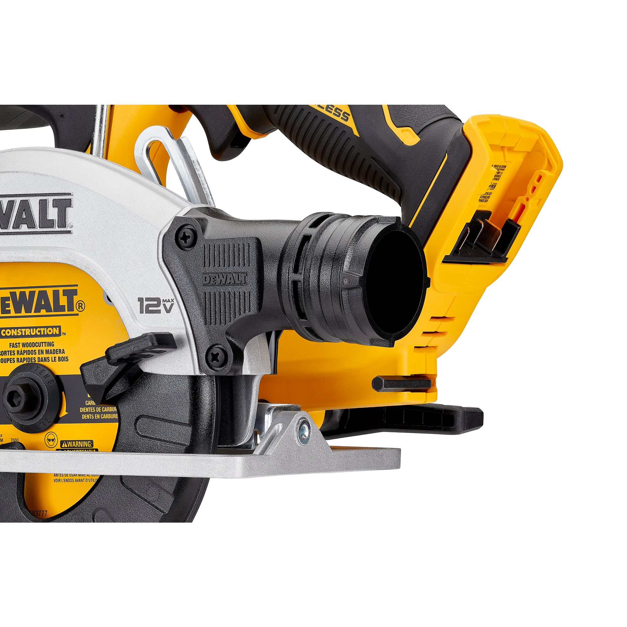 Sierra circular inalámbrica sin escobillas DEWALT XTREME 12 voltios Max 5-3/8 pulgadas DCS512B