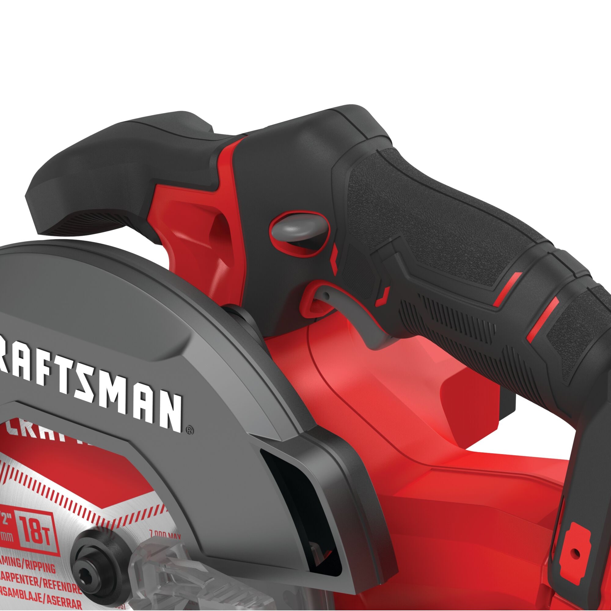 Sierra circular inalámbrica CRAFTSMAN V20 de 20 voltios, 6-1/2 pulgadas (batería incluida) CMCS500M1