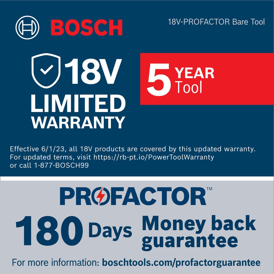 Sierra de inmersión/rastreo inalámbrica sin escobillas Profactor de 18 voltios y 5-1/2 pulgadas de Bosch GKT18V-20GCL