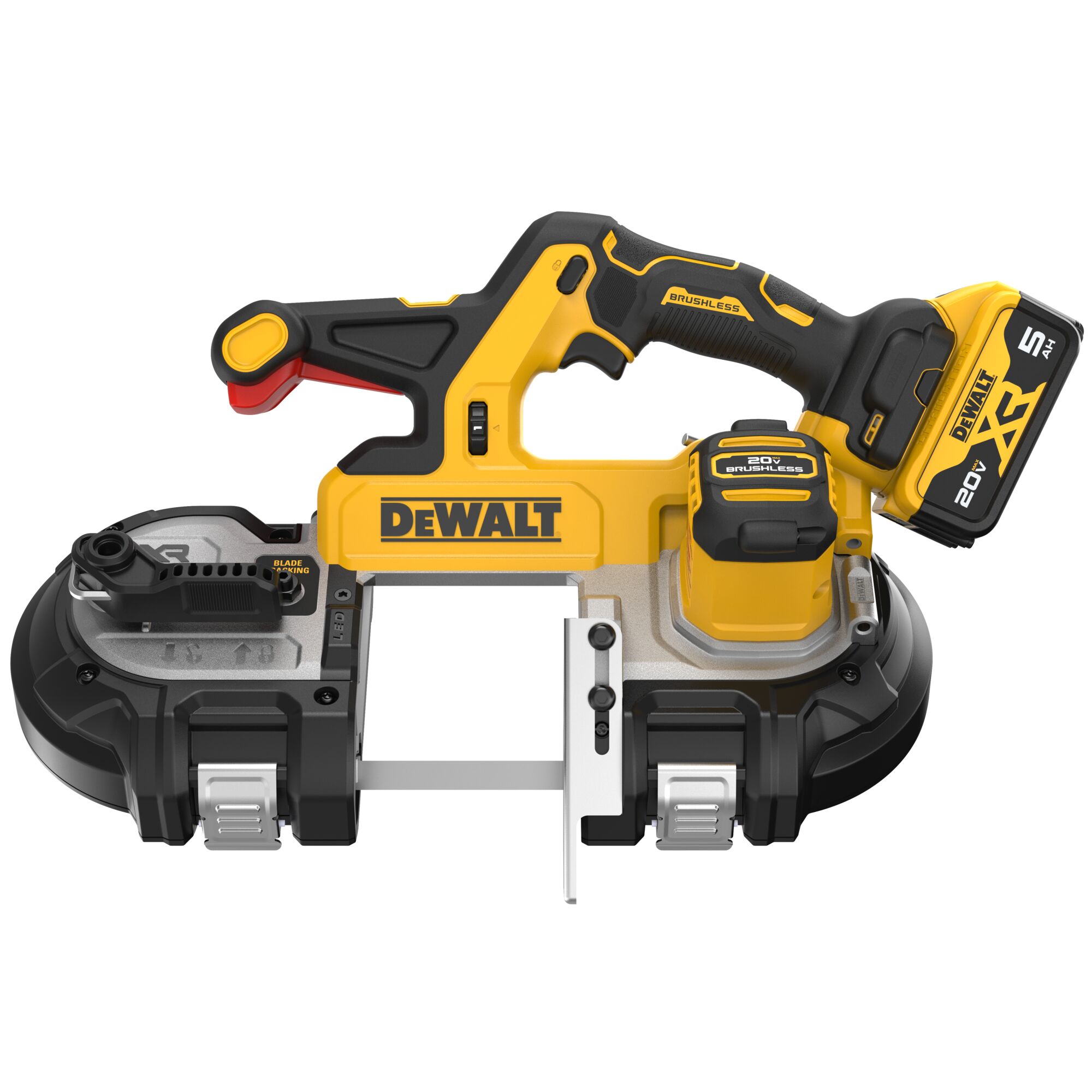 Sierra de cinta portátil DEWALT 20 voltios 3.375 pulgadas (Batería incluida) DCS379P1
