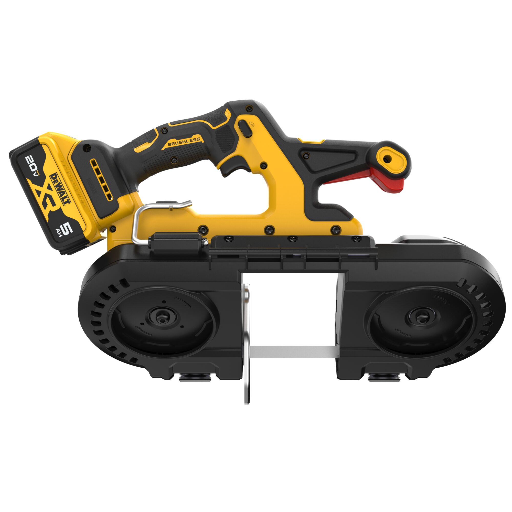 Sierra de cinta portátil DEWALT 20 voltios 3.375 pulgadas (Batería incluida) DCS379P1