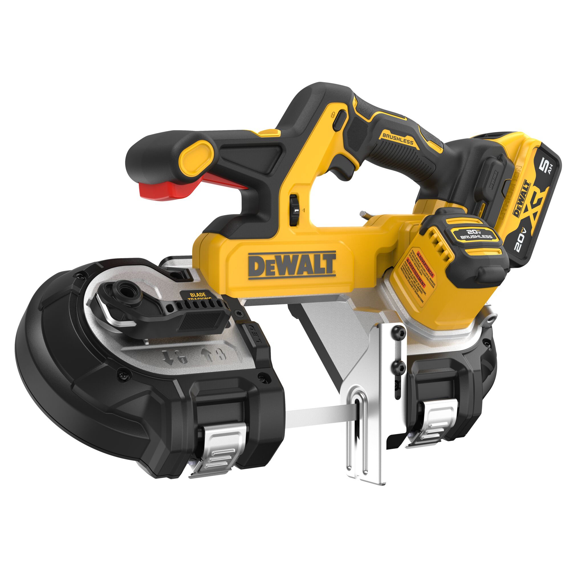 Sierra de cinta portátil DEWALT 20 voltios 3.375 pulgadas (Batería incluida) DCS379P1