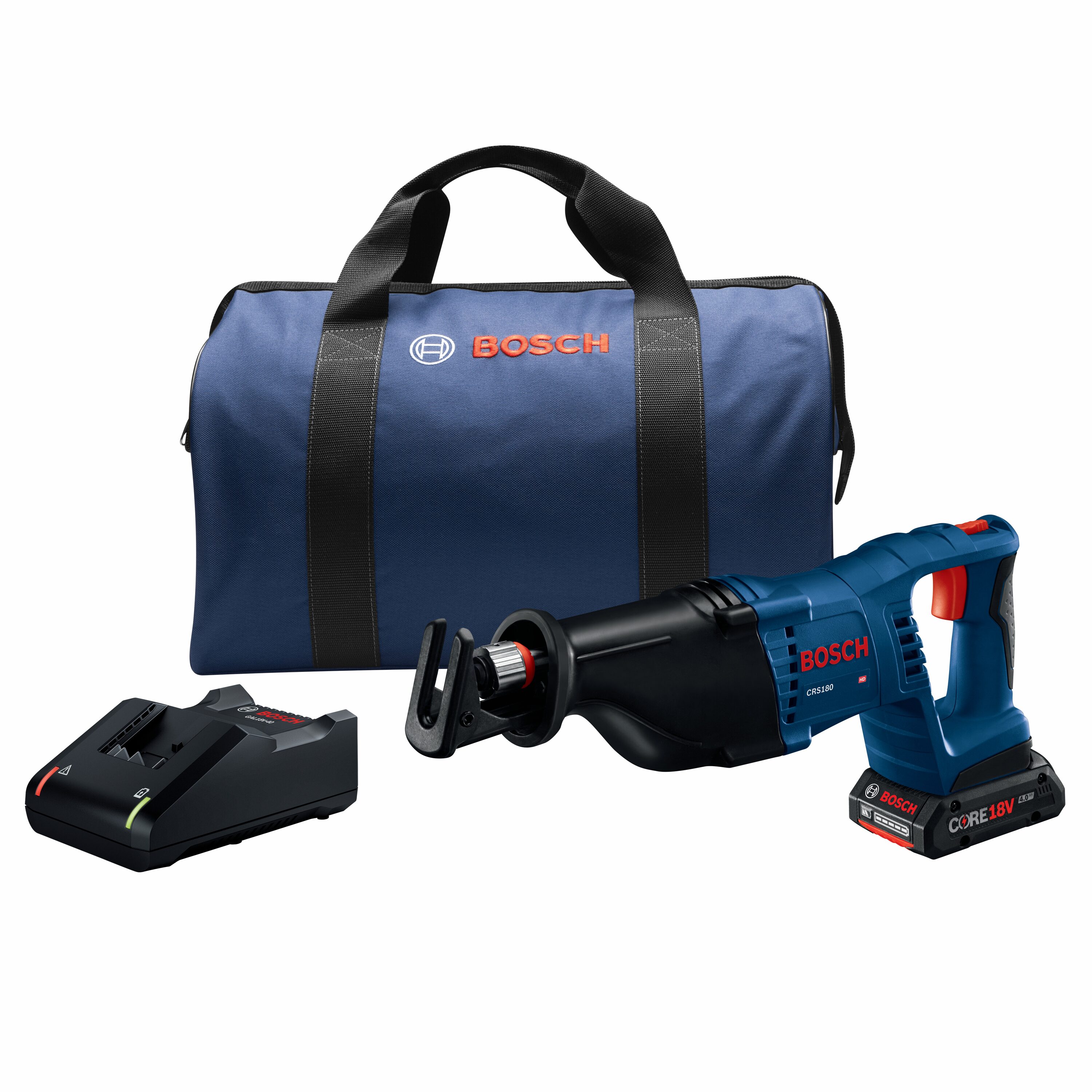 Sierra reciproca inalámbrica Bosch de 18 voltios y 4 amperios con velocidad variable (batería incluida) modelo CRS180-B15