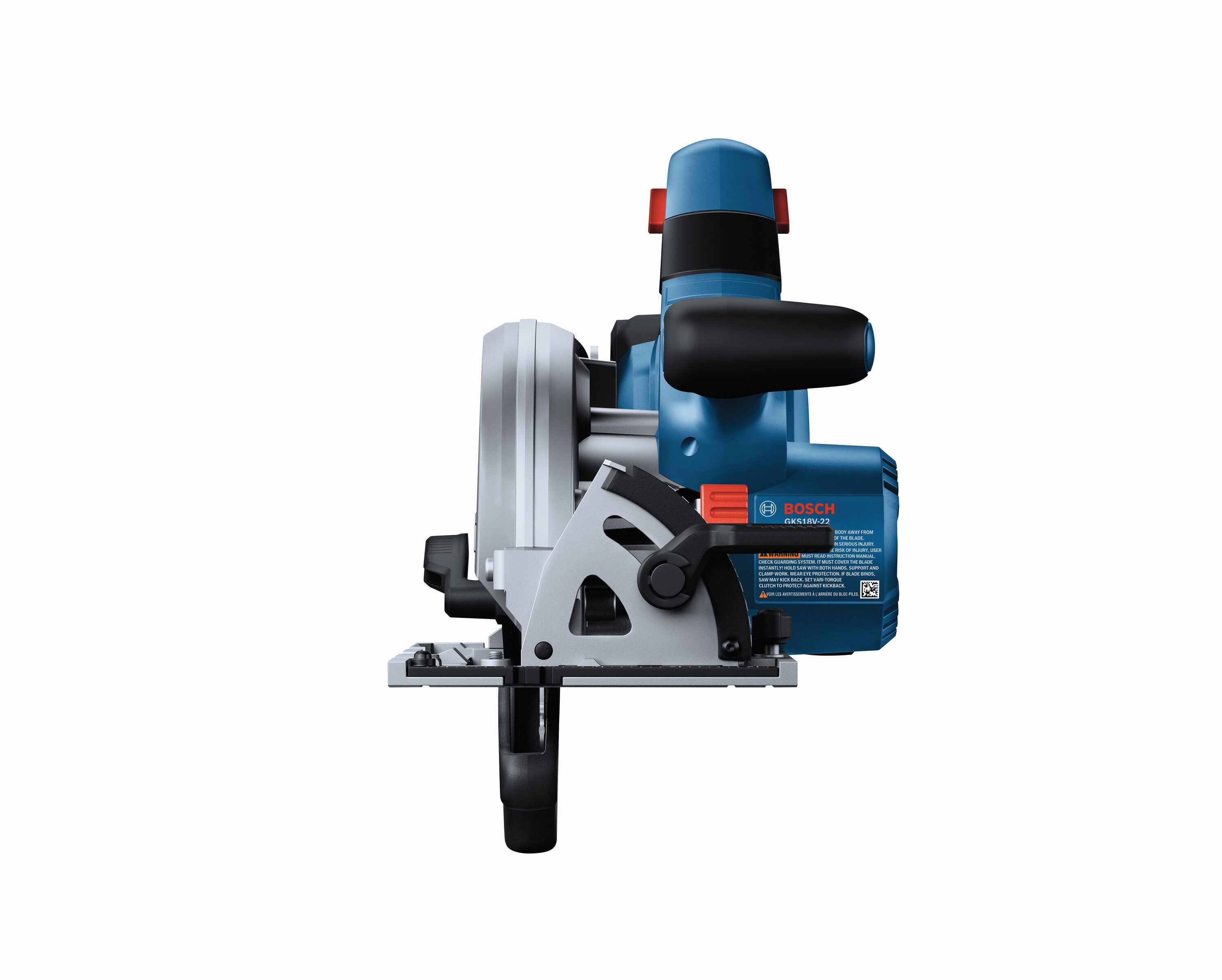 Sierra circular inalámbrica sin escobillas Bosch de 18 voltios con batería de 4 amperios y 6-1/2 pulgadas (incluida) - Juego GKS18V-22B25