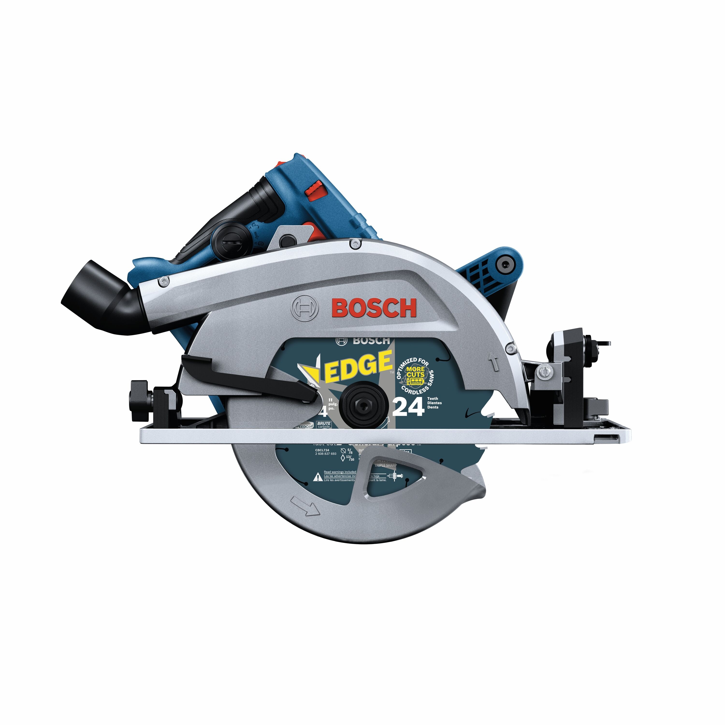 Sierra circular inalámbrica Bosch Profactor de 18 voltios y 7-1/4 pulgadas con motor sin escobillas GKS18V-25GCN