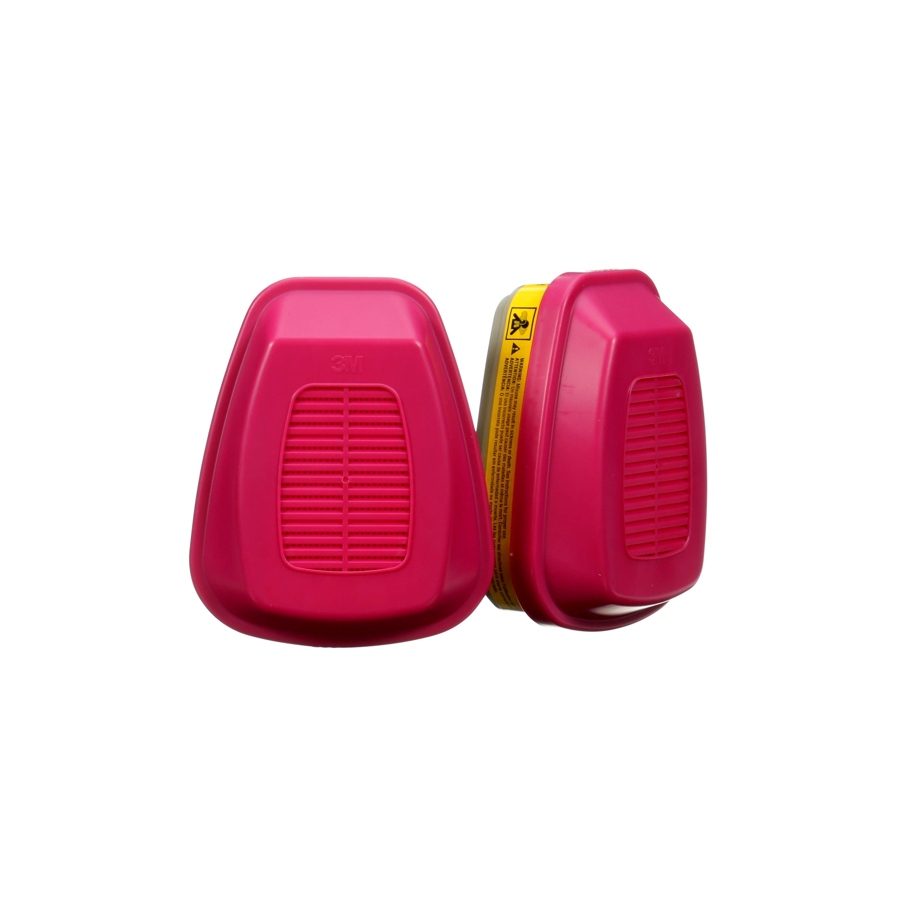 Respirador desechable químico P100 rosa reutilizable de 3M en pack de 2 unidades 60923HB1-C
