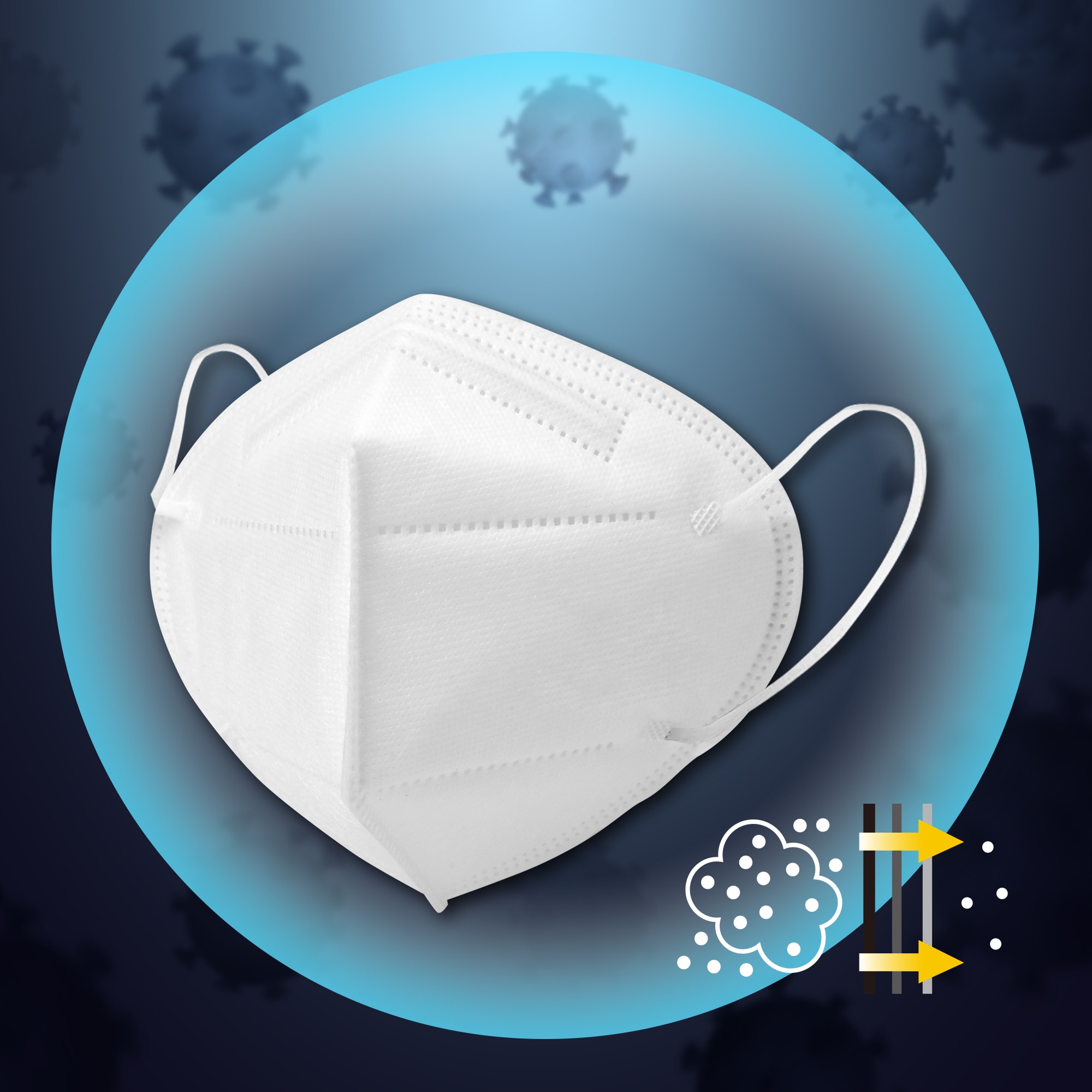 WORKPRO 10 -Pack Mascarilla desechable de polipropileno sin calificación Talla única para la mayoría Todos los propósitos 59198