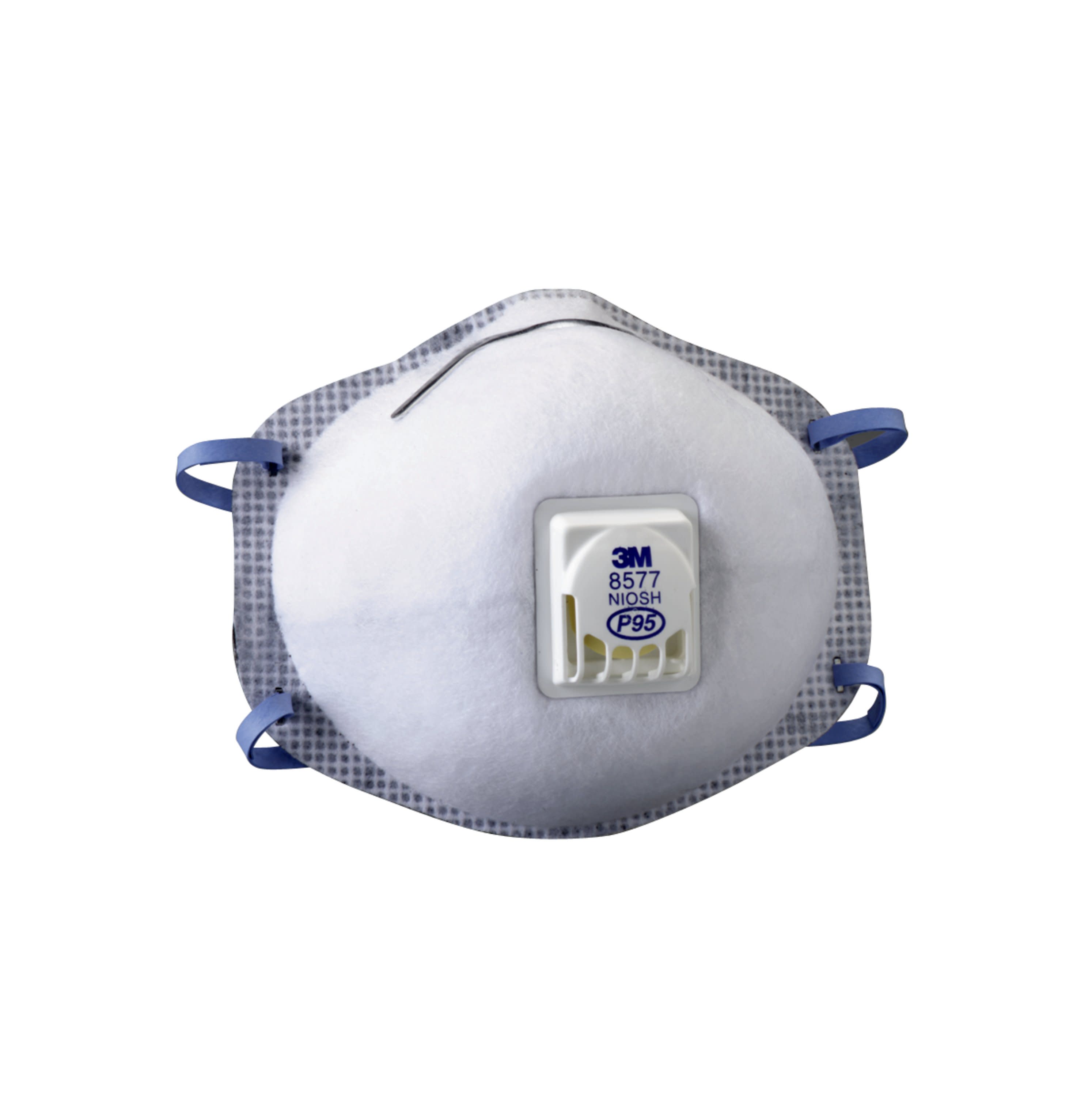 Respirador desechable multiusos blanco P95 de 3M, paquete doble 8577CA1-C