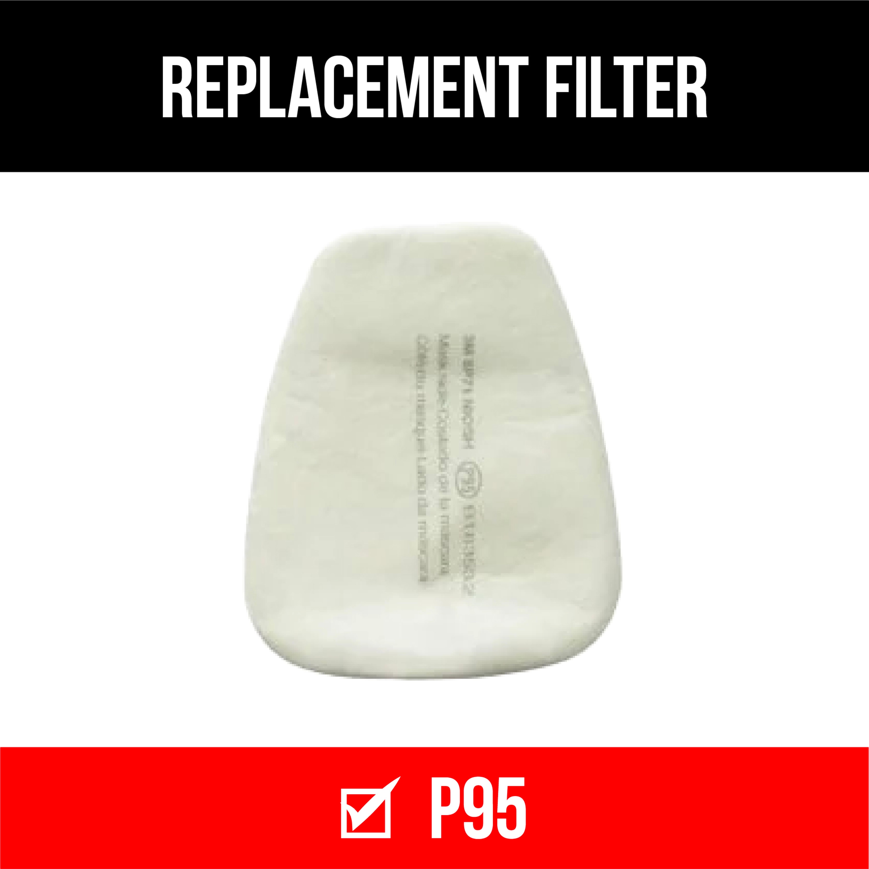 Paquete de 6 Cartuchos/Filtros Desechables Blancos para Pintura P95 de 3M
