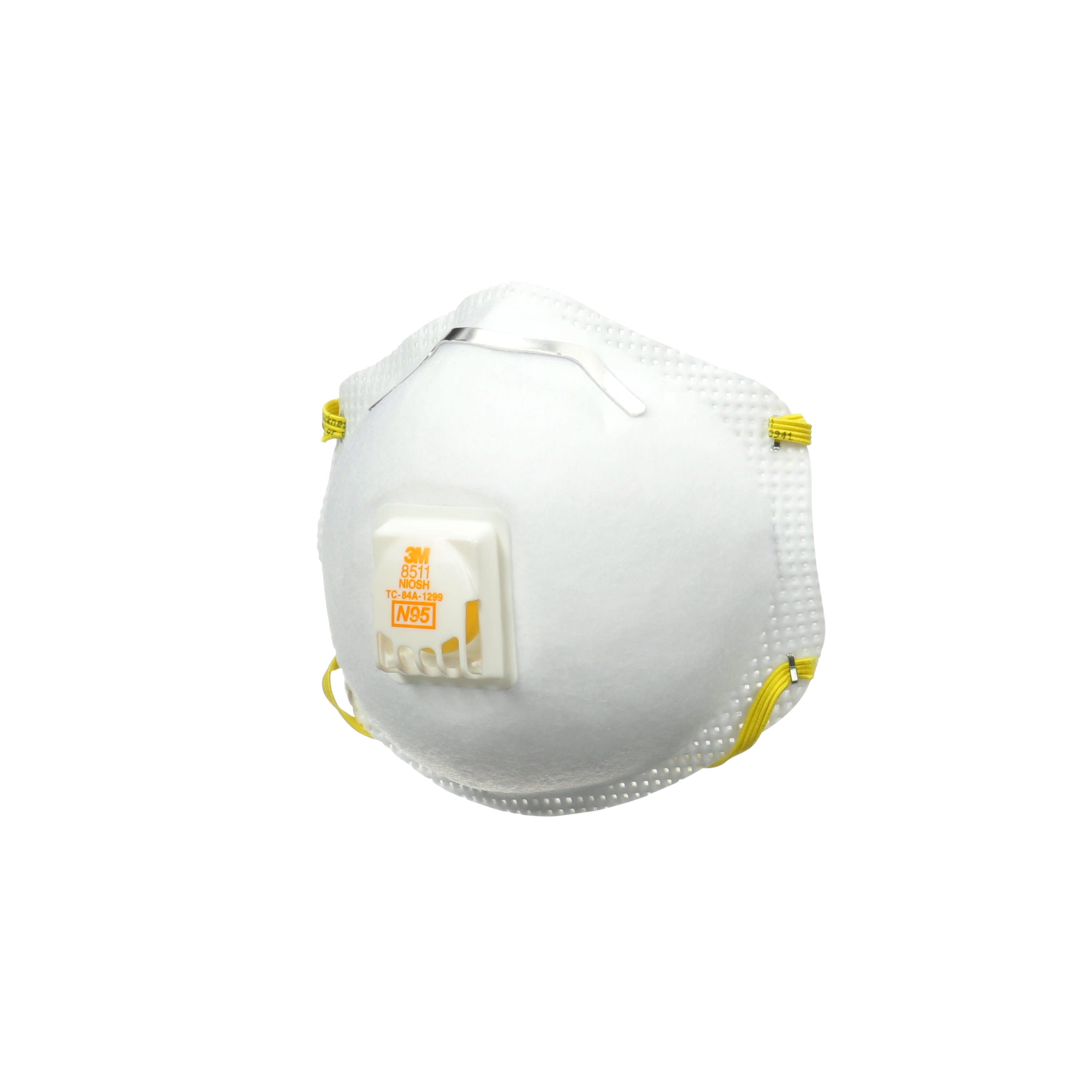 Respirador desechable para lijado N95 blanco en paquete de 2 unidades 8511D2-DC-PS de 3M