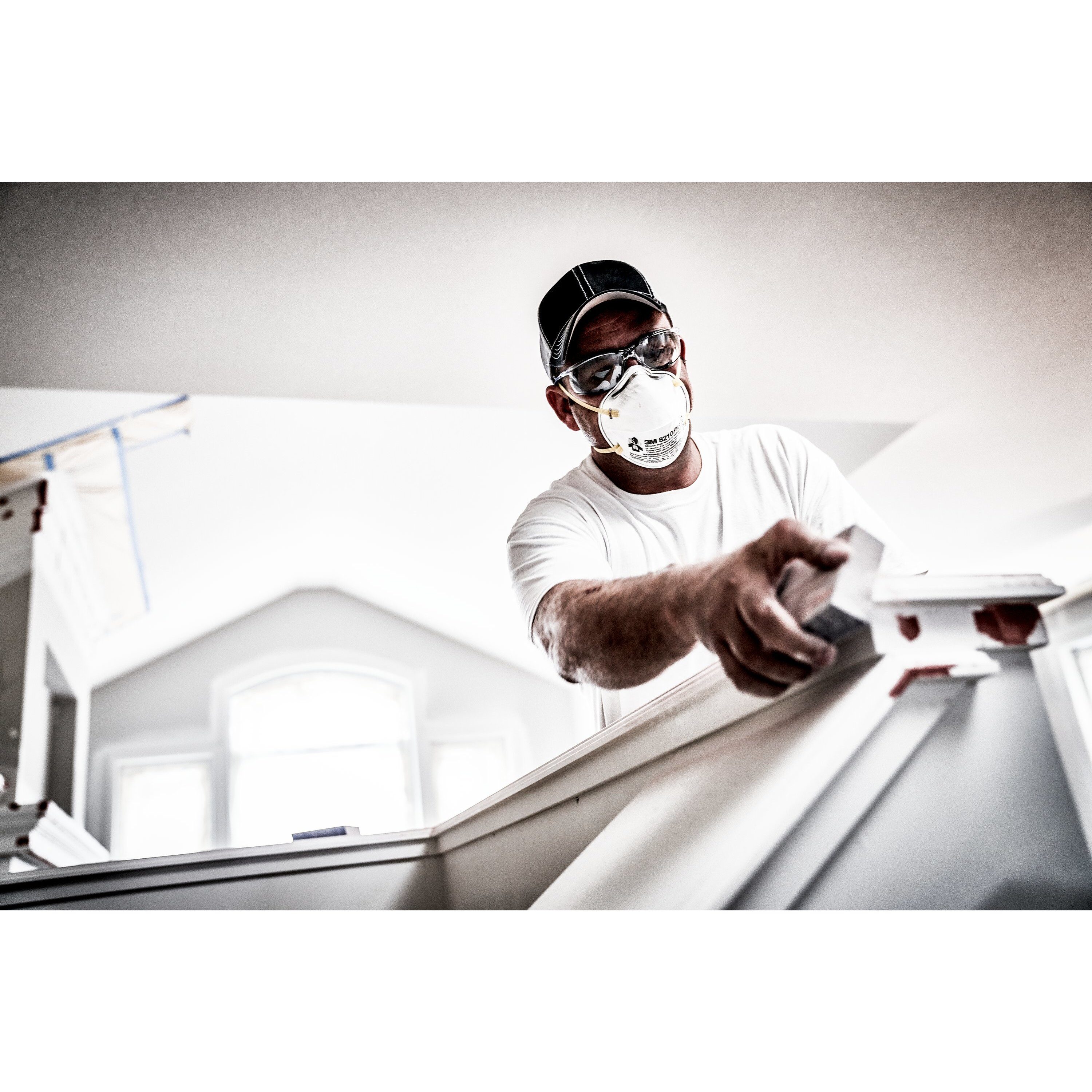 Respirador desechable para pintura N95 blanco en paquete de 10 unidades - 3M 8210PP10-C