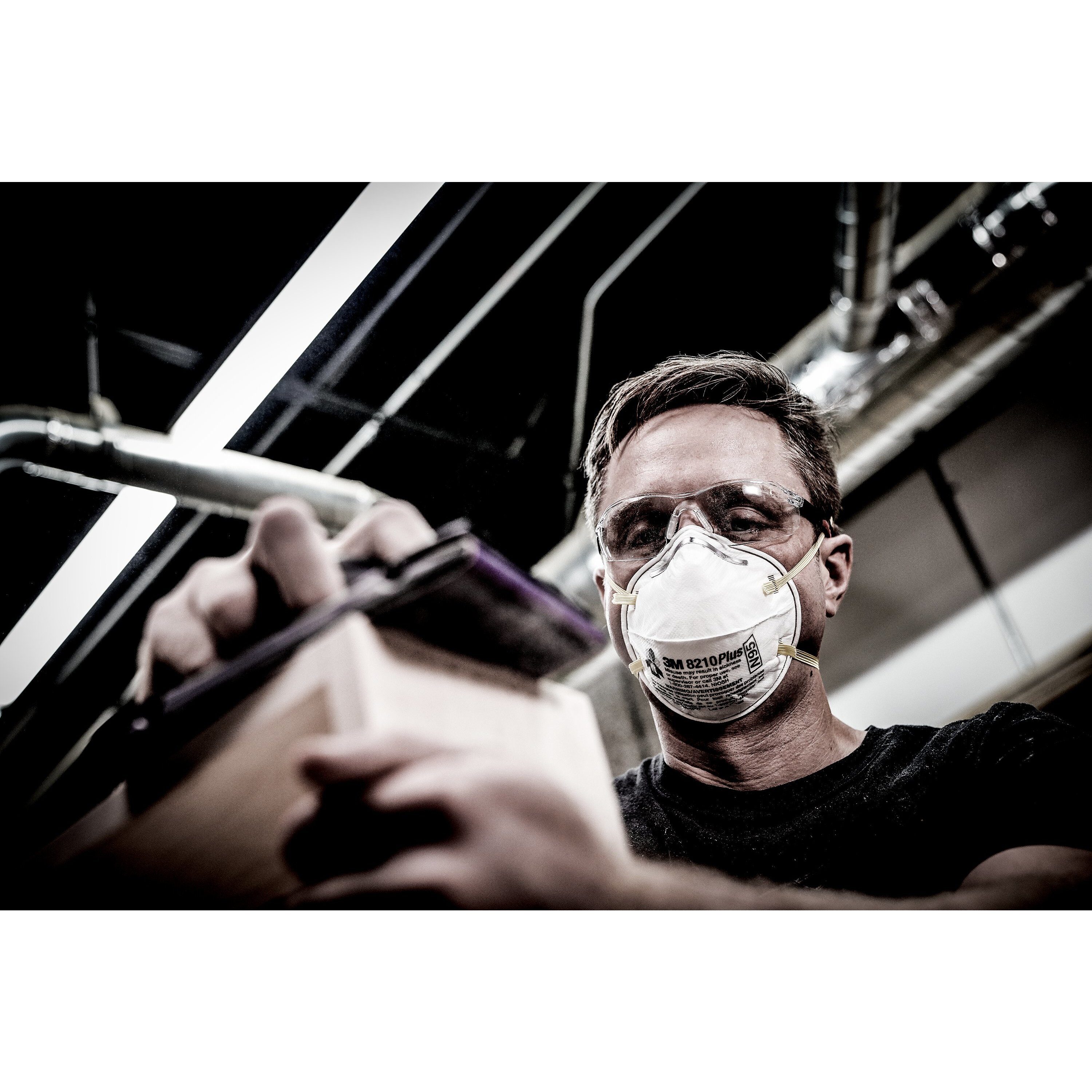 Respirador desechable para pintura N95 blanco en paquete de 10 unidades - 3M 8210PP10-C