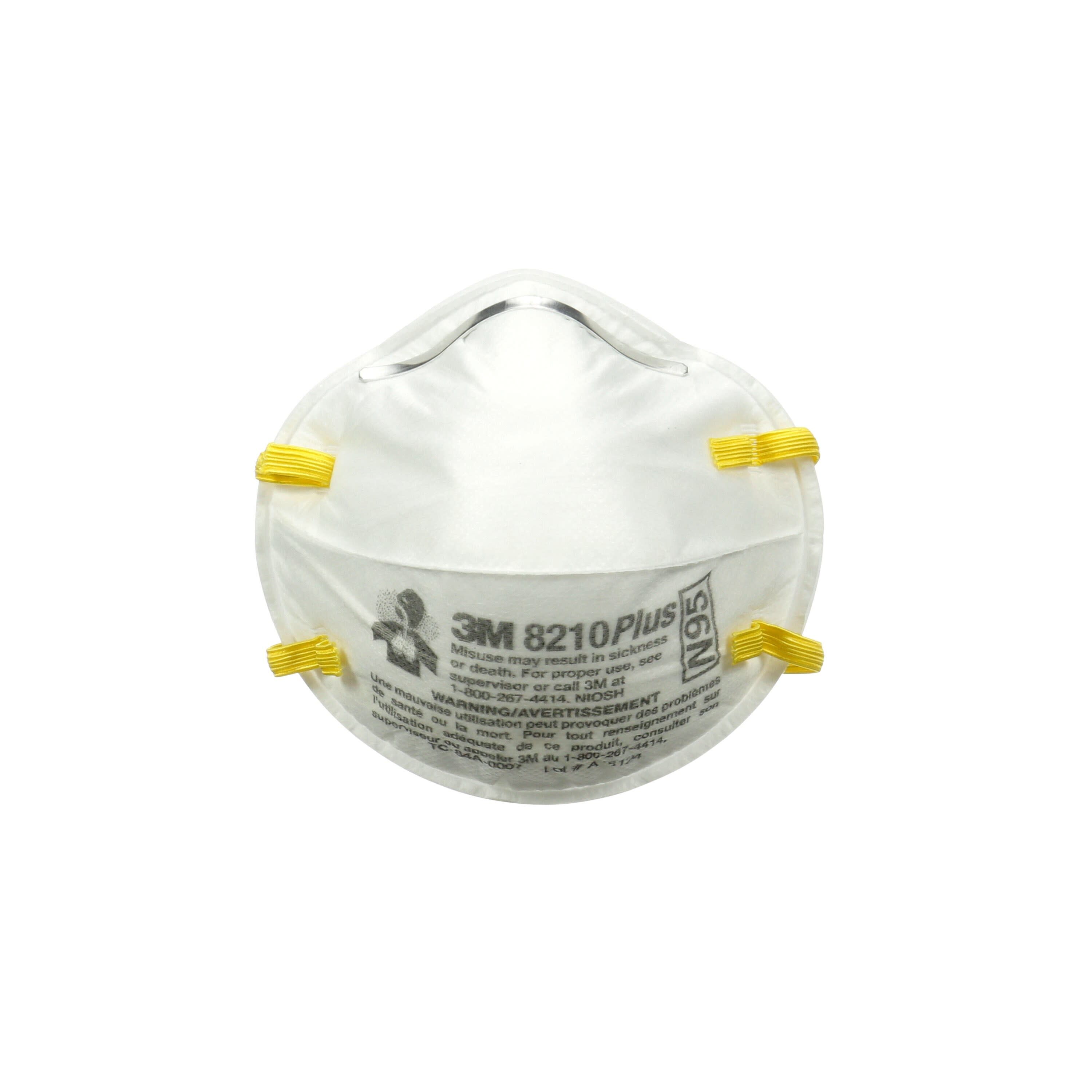 Respirador desechable para pintura N95 blanco en paquete de 10 unidades - 3M 8210PP10-C