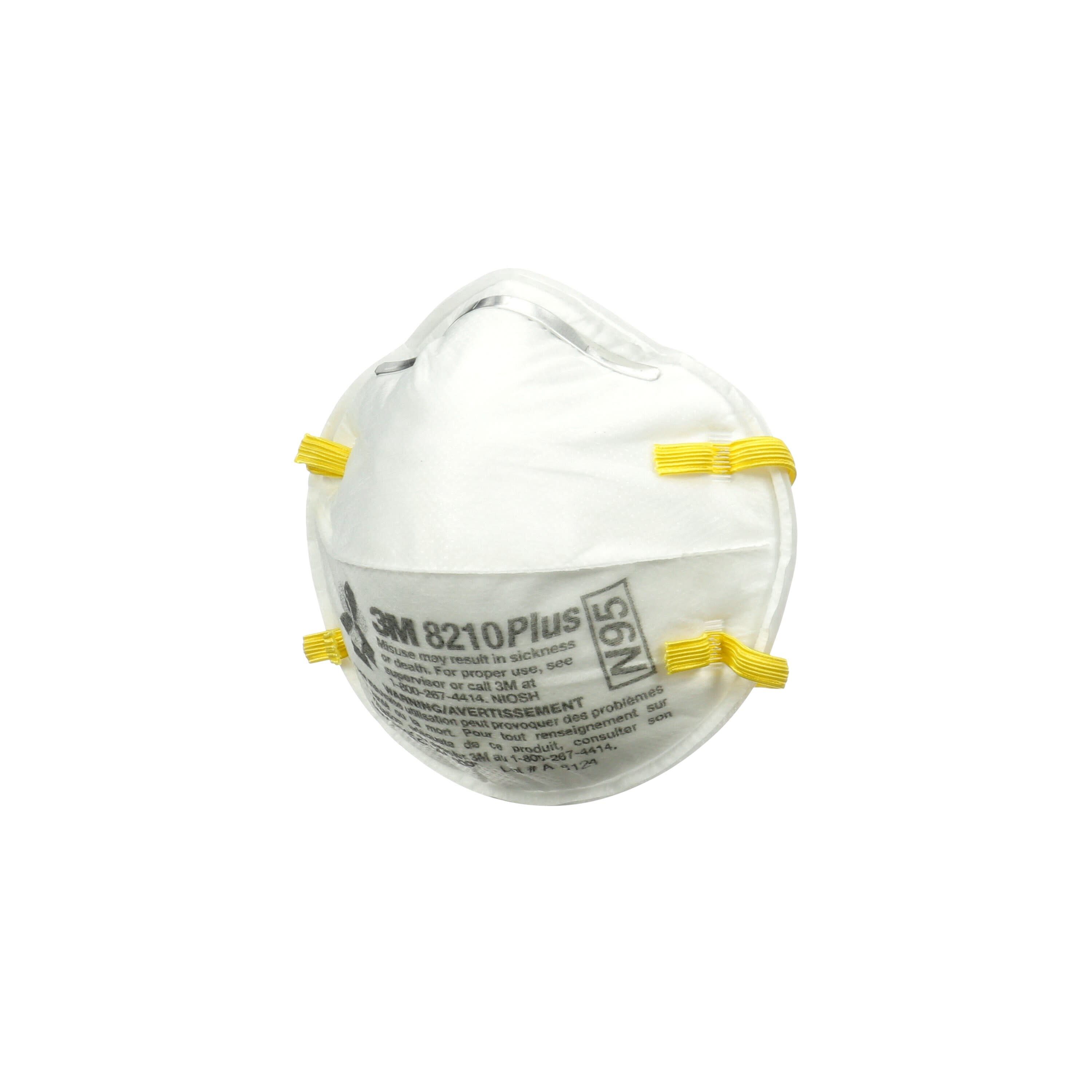 Respirador desechable para pintura N95 blanco en paquete de 10 unidades - 3M 8210PP10-C