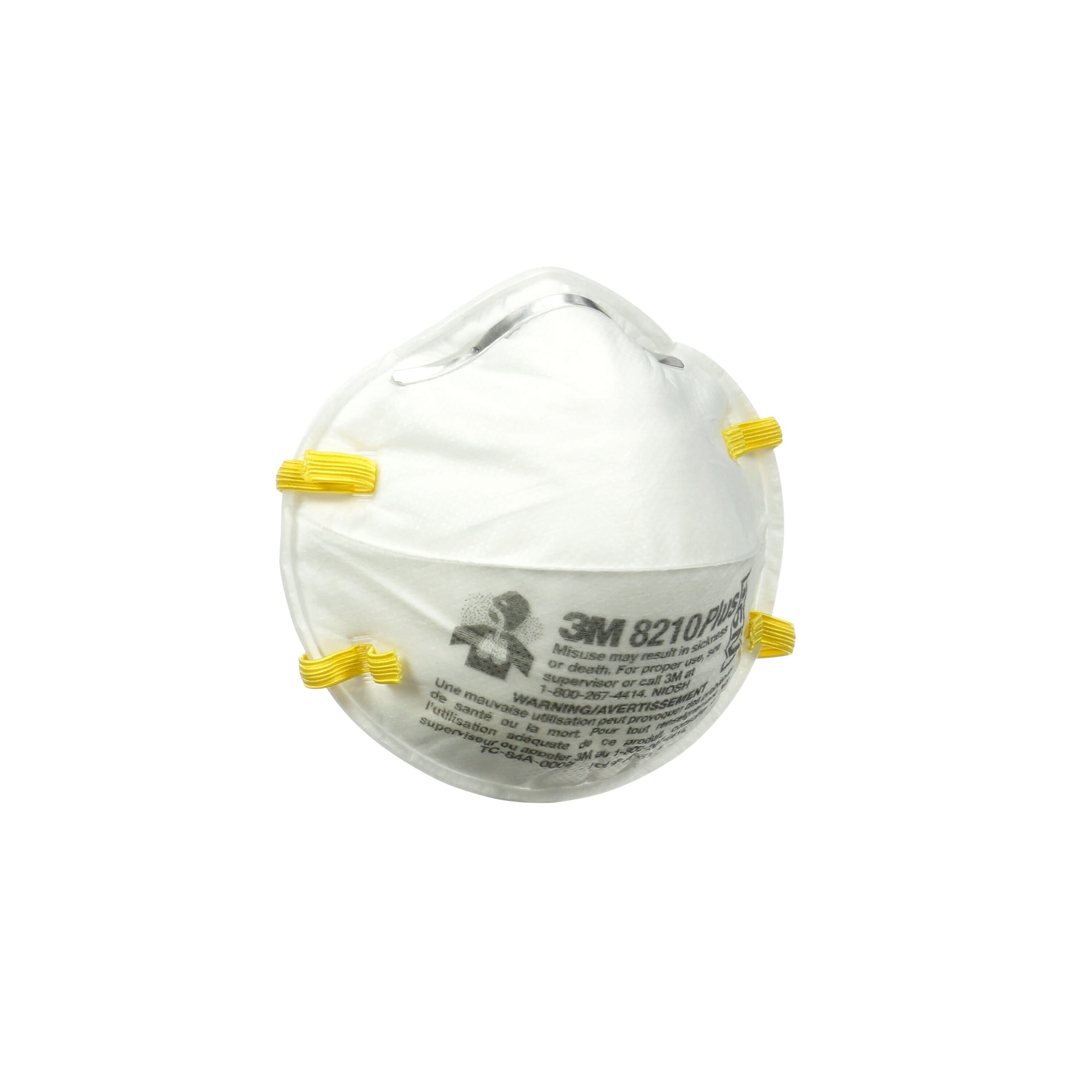 Respirador desechable para pintura N95 blanco en paquete de 10 unidades - 3M 8210PP10-C