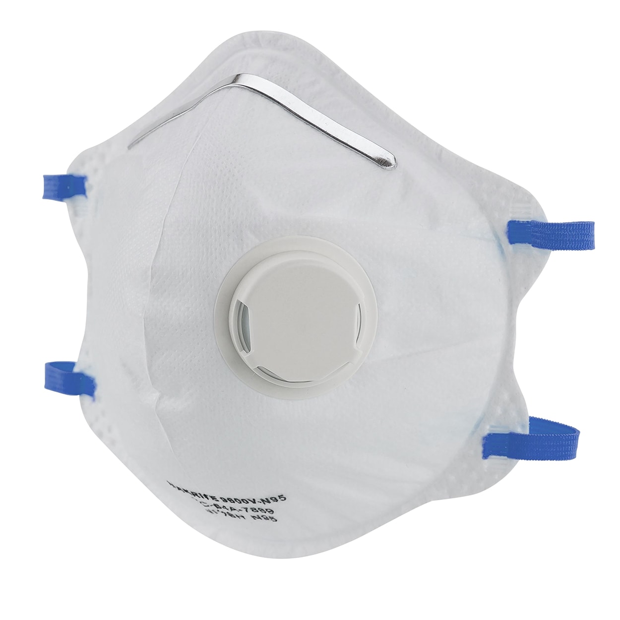 Respirador desechable N95 blanco de 15 piezas para pintura, lijado y fibra de vidrio - 9600V-N95