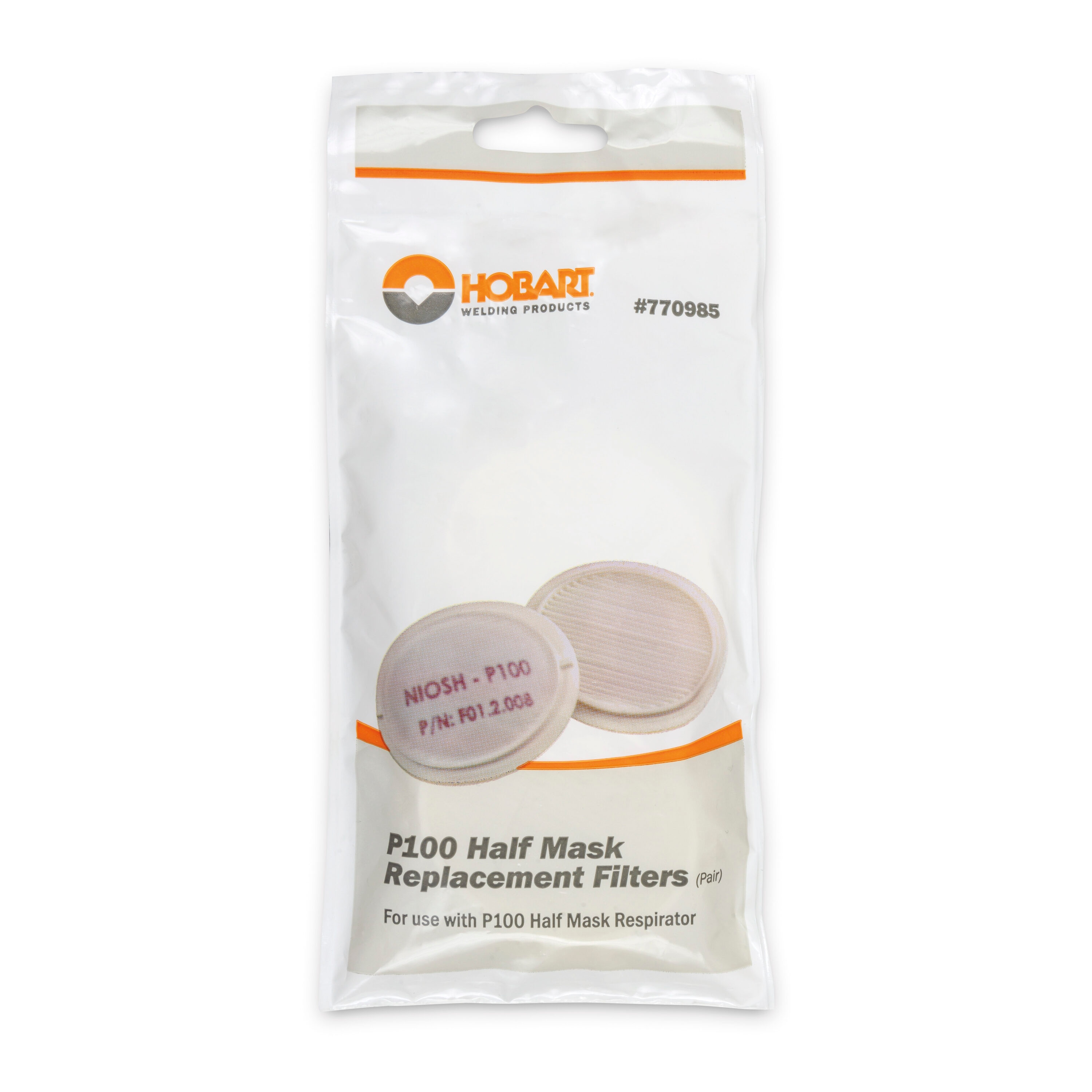 Filtro/Desechable Blanco de Uso General P100 de Hobart (Paquete de 2) 770985