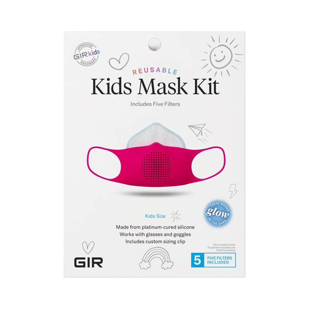 Kit de Mascarilla de Silicona GIR Reutilizable de grado platino, no clasificada para niños, máscara de seguridad multiusos GIRFM2160WNB