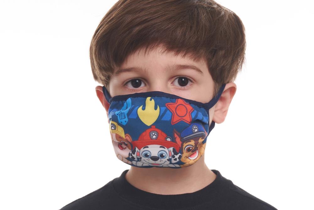Cubrebocas Paw Patrol reutilizable Capa exterior 100% poliéster, forro 100% algodón, relleno 100% olefina No calificado para niños Uso multifuncional M20PP48313-LW