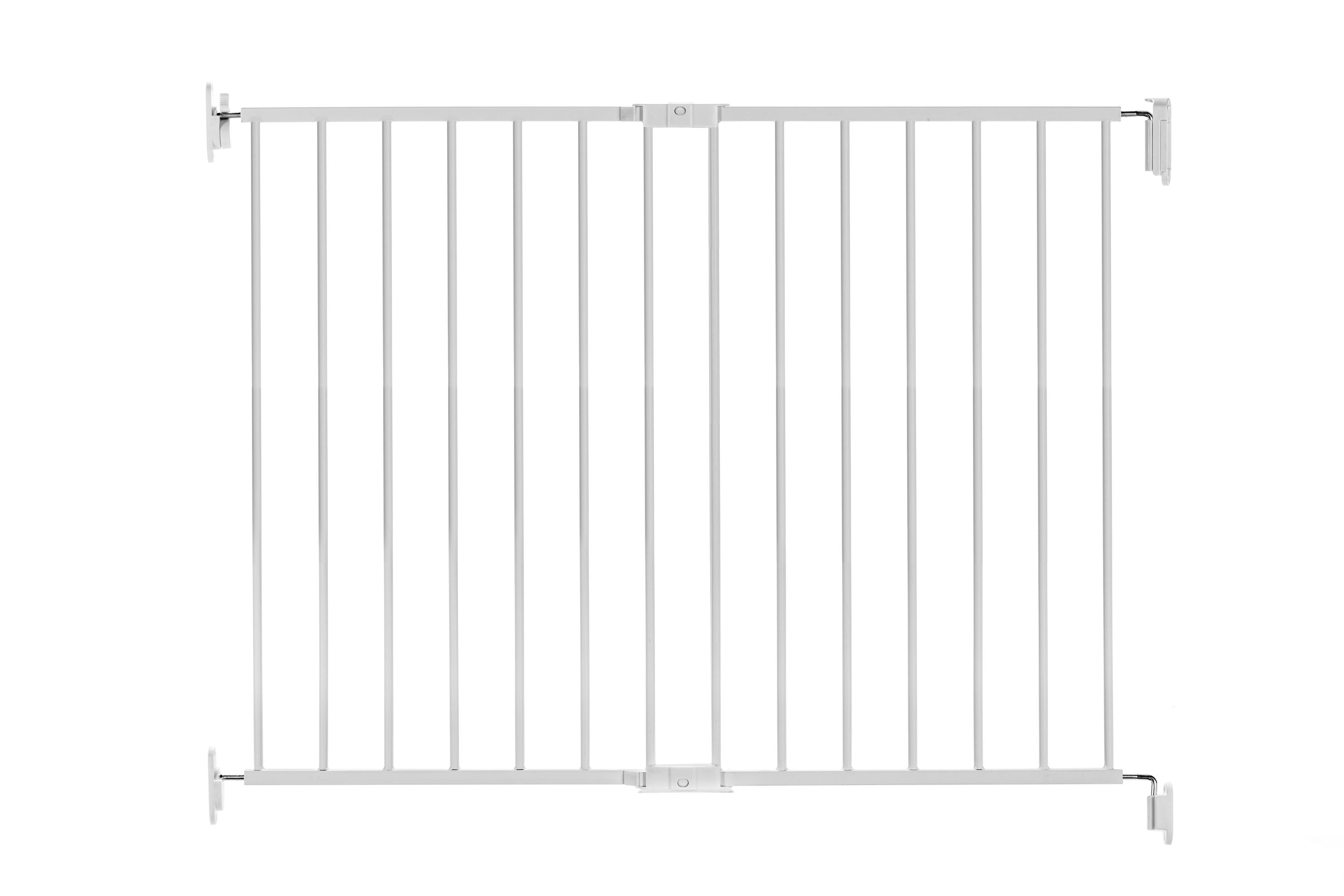 Puerta de seguridad de metal blanco montada en hardware de 38.5 pulgadas x 28.75 pulgadas - Regalo 1250