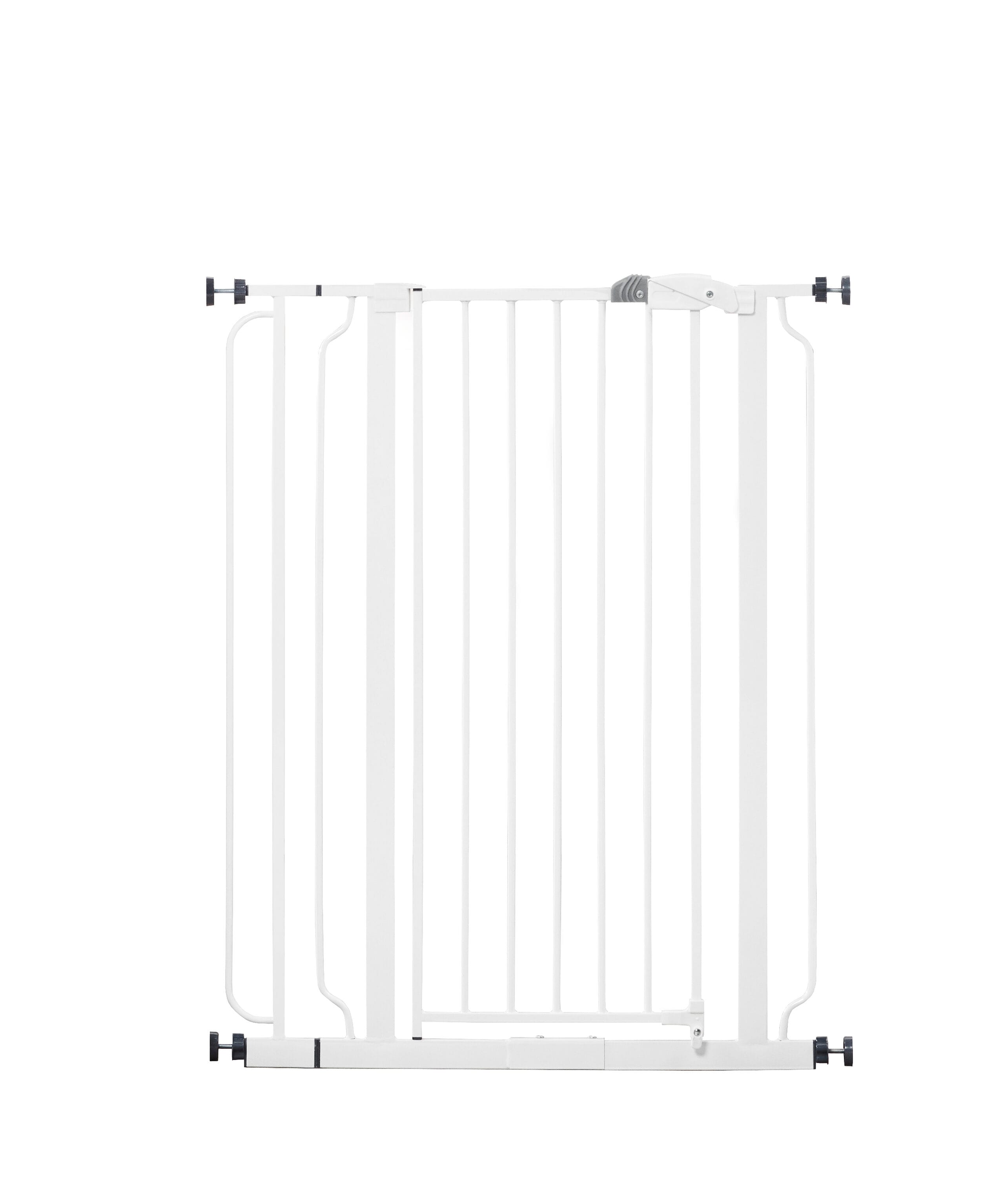 Puerta de seguridad metálica blanca montada a presión o con herrajes de 29 pulgadas por 36.5 pulgadas x 36 pulgadas, modelo 1166 H DS