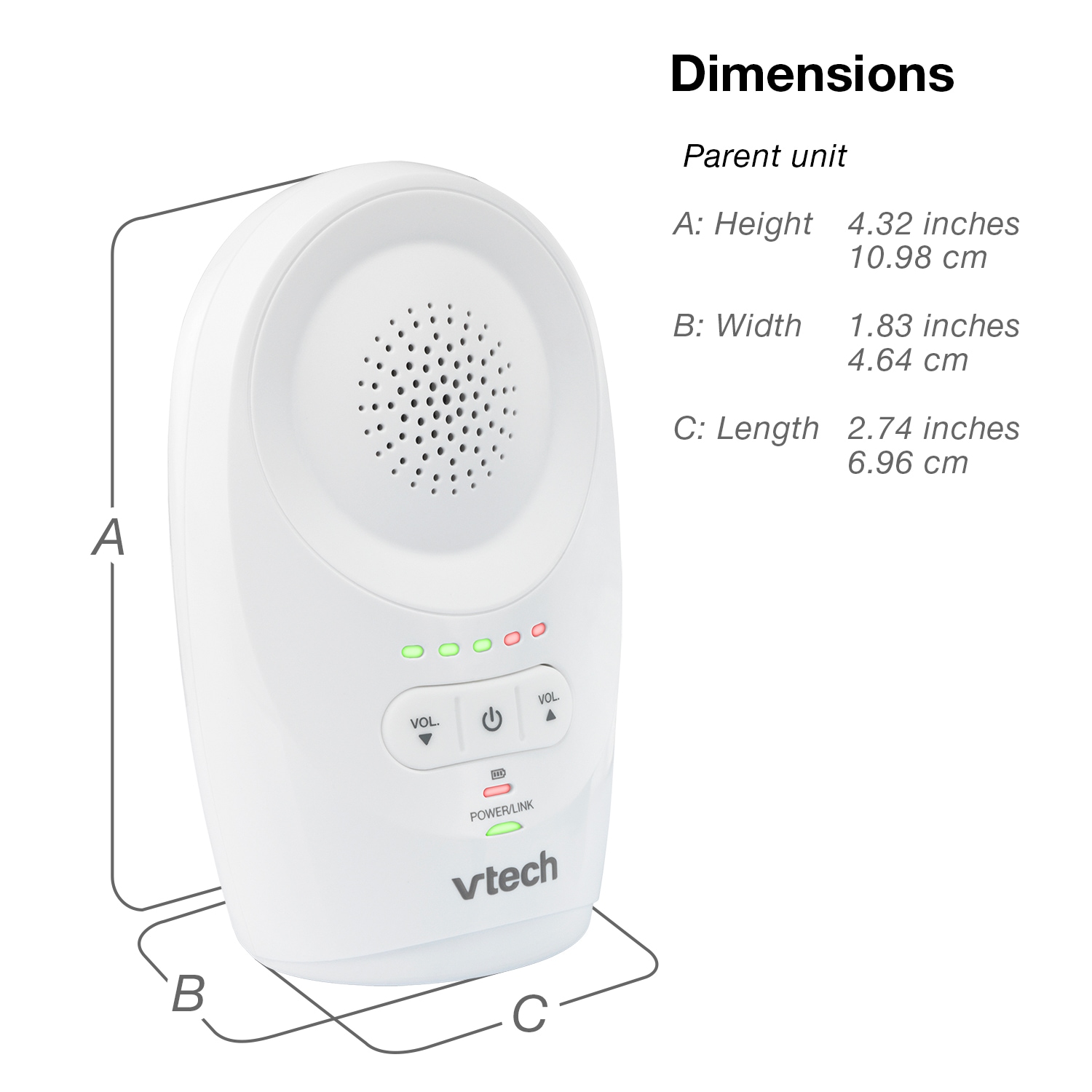 VTech Dm111 Safe&Sound Monitor de Audio Digital DM111