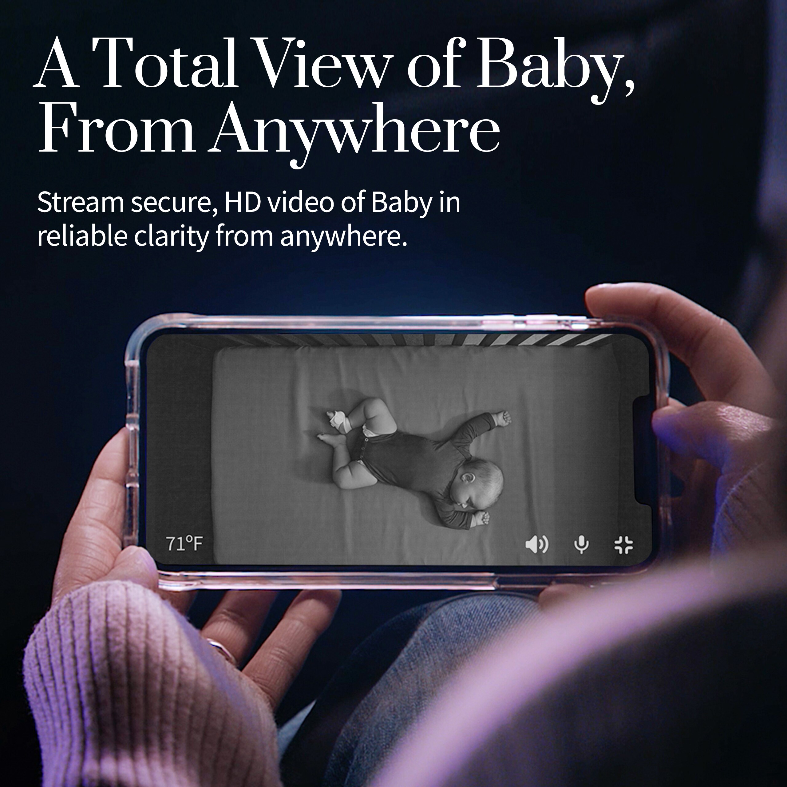 Monitor de bebé con video HD inteligente Owlet Owlet Cam BC04NNBBYH