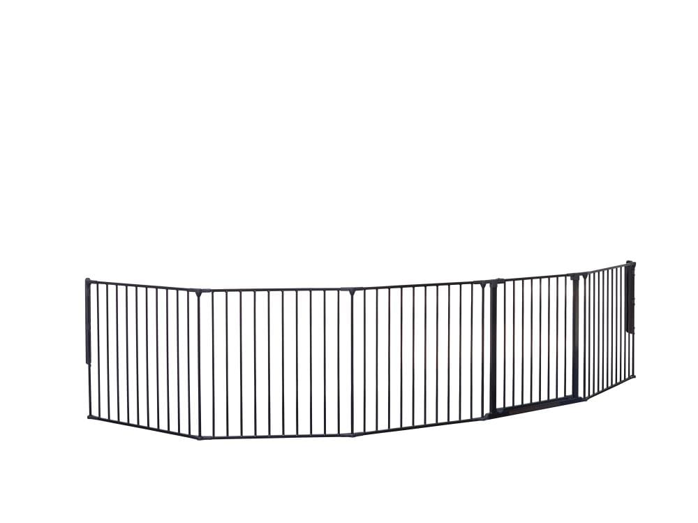 Babero de seguridad de metal negro montado con herramientas de 138 pulgadas x 28 pulgadas de BabyDan BBD-56826-2600