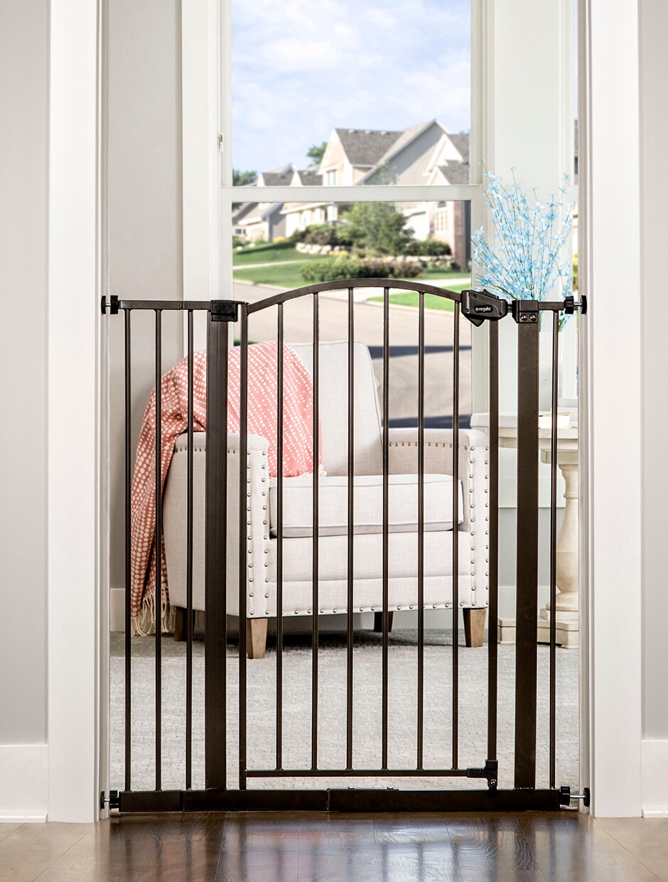 Puerta de seguridad metálica color bronce montada a presión/con herrajes de 35.0 pulgadas x 36.0 pulgadas Regalo 0380 BR DS