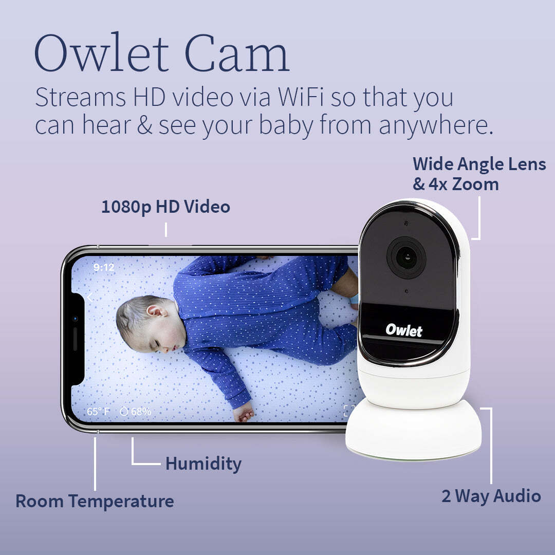 Owlet Owlet Dream Duo Baby Monitor, Dream Sock with Hd 1080P Wifi Camera PS03NMMCJ
Owlet Owlet Dream Duo Monitor de Bebé, Dream Sock con cámara Wifi HD 1080P PS03NMMCJ