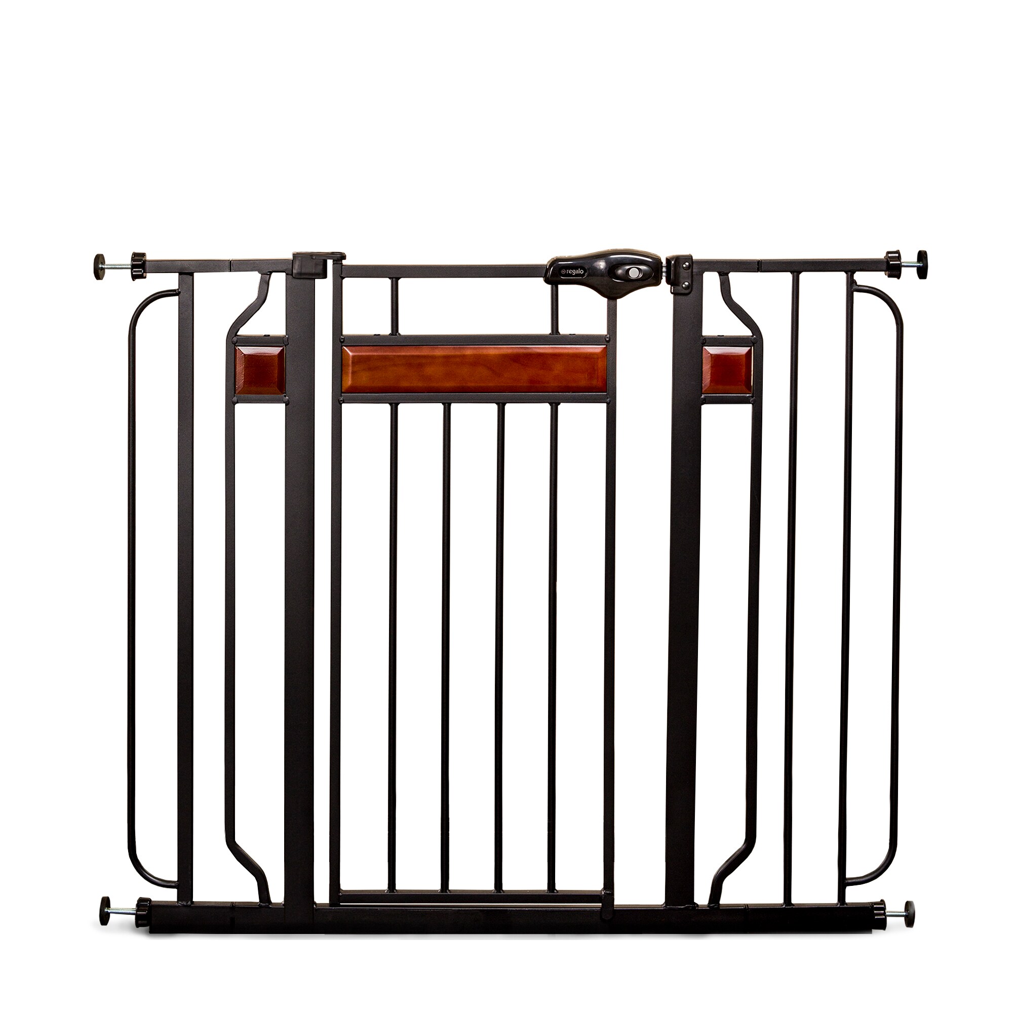 Puerta de seguridad de metal negro montada a presión/hardware de 41.5 pulgadas x 37.0 pulgadas, modelo 0320 DS