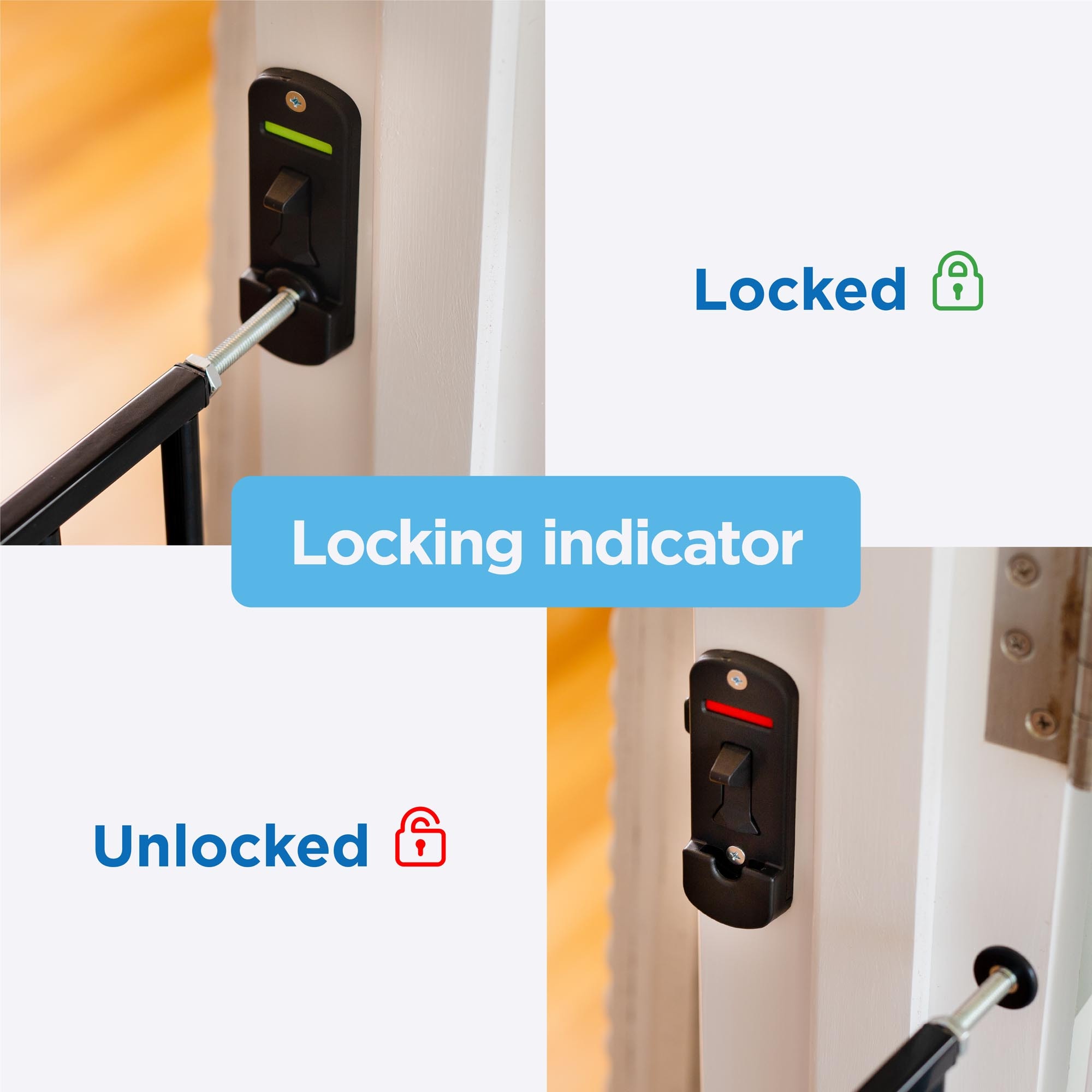 Puerta de seguridad superior Perma Child Safety de 55.9 pulgadas x 36 pulgadas, montada con hardware, en metal negro cálido para la seguridad 2769.