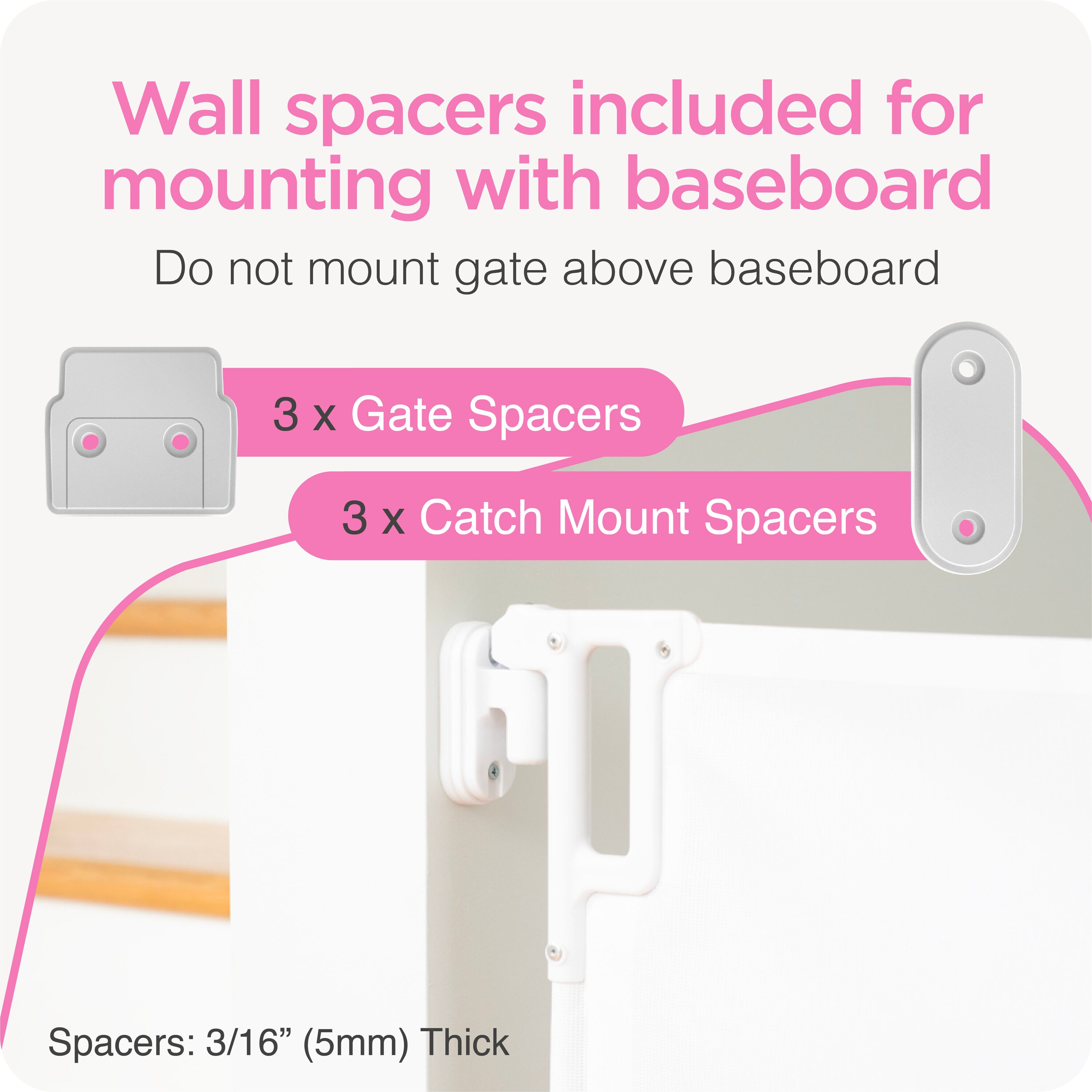Puerta de seguridad para bebés retráctil definitiva de Perma Child Safety, montaje con hardware, 79 pulgadas x 38.6 pulgadas, color blanco.