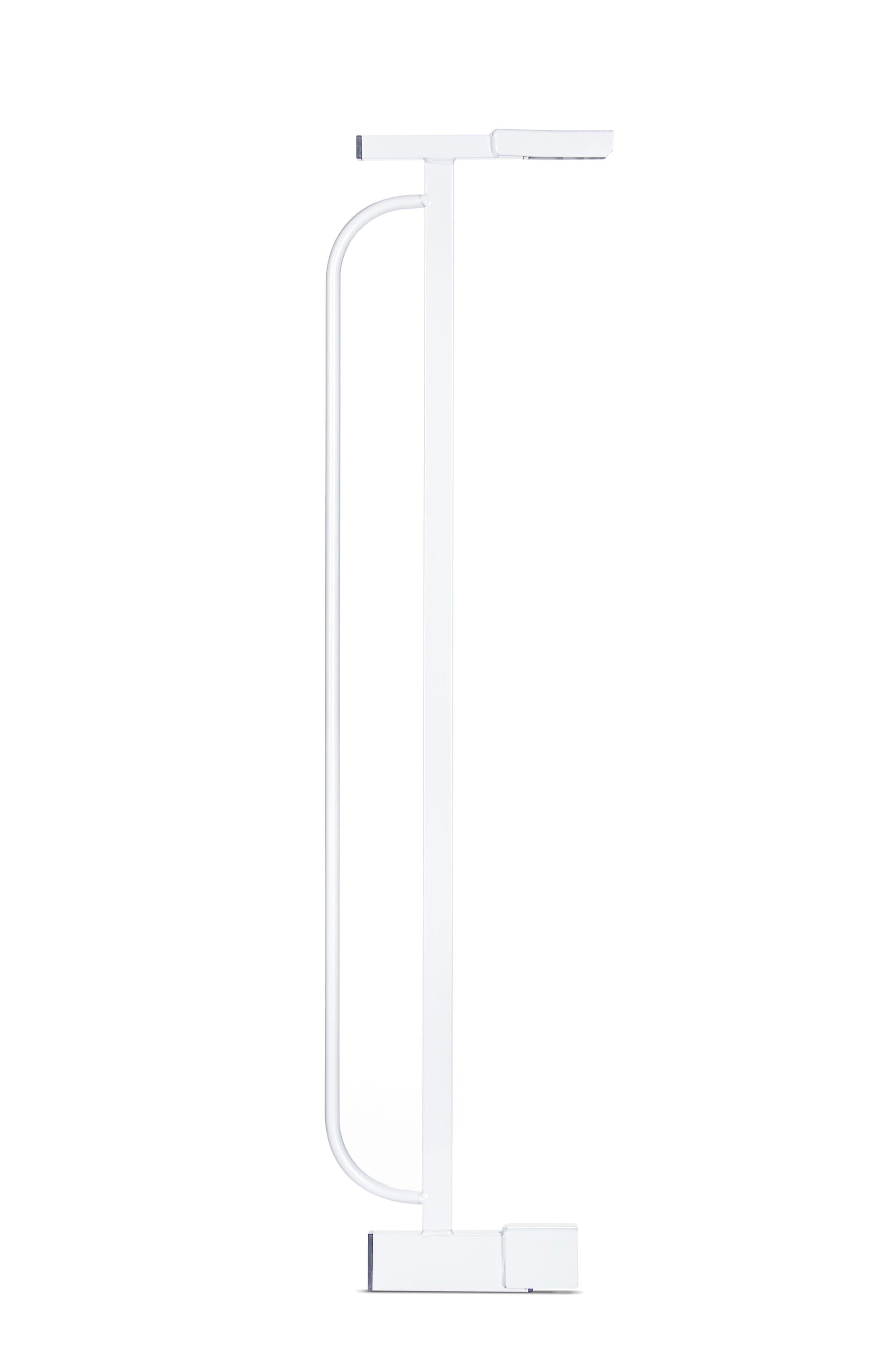 Extensión para puerta de seguridad de metal blanco montada a presión/hardware de 4 pulgadas por 30 pulgadas - Regalo 1008 EW