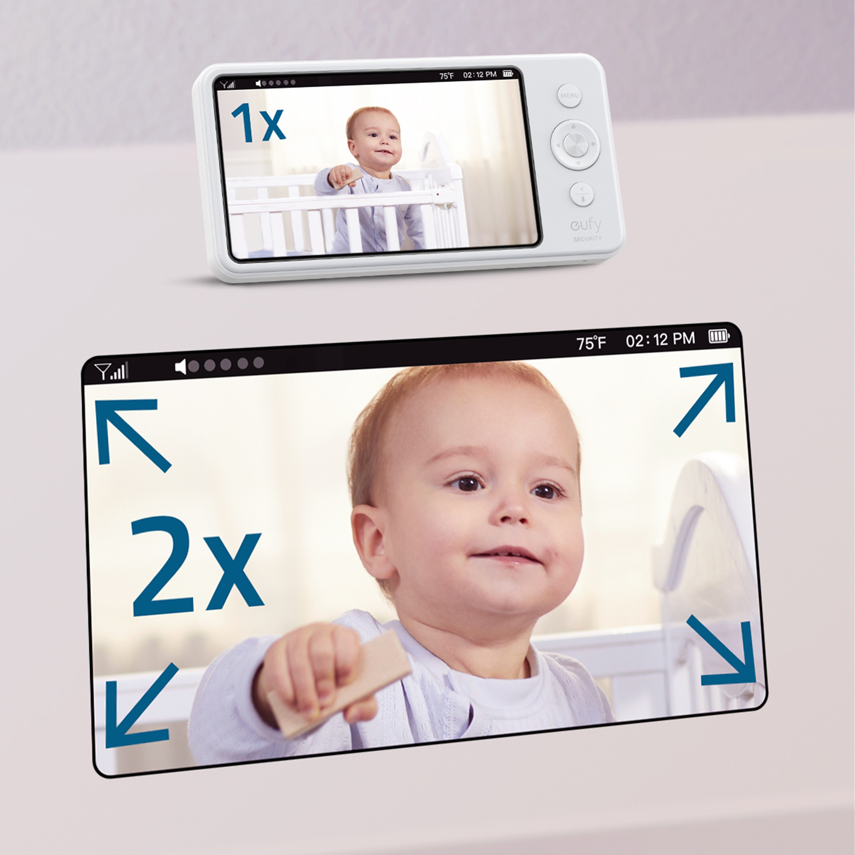 Monitor de bebé Eufy Spaceview Pro E83121D1