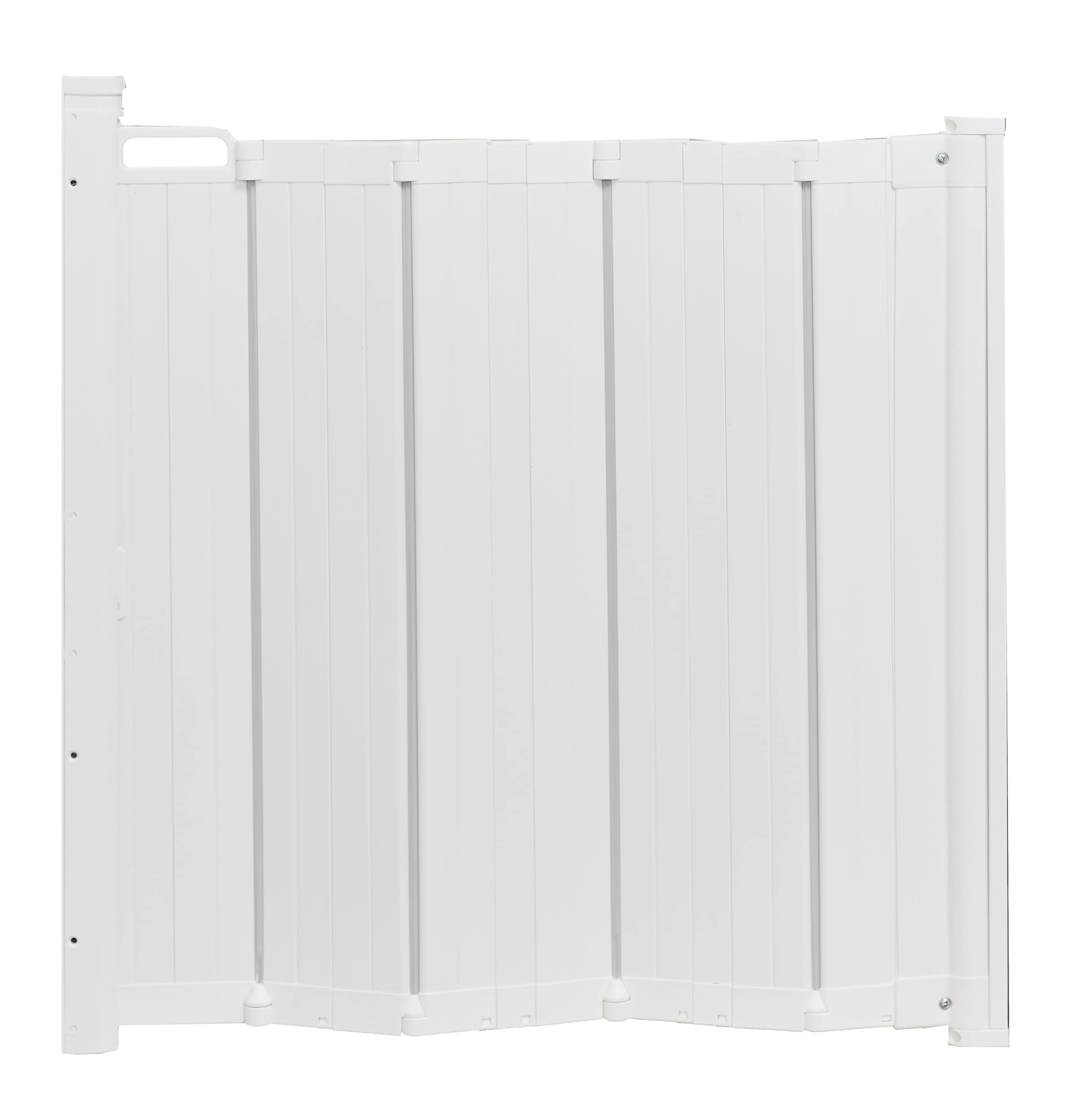 Barrera de seguridad de plástico blanco montada con hardware BabyDan de 36 pulgadas x 27.2 pulgadas SG-GM214-W