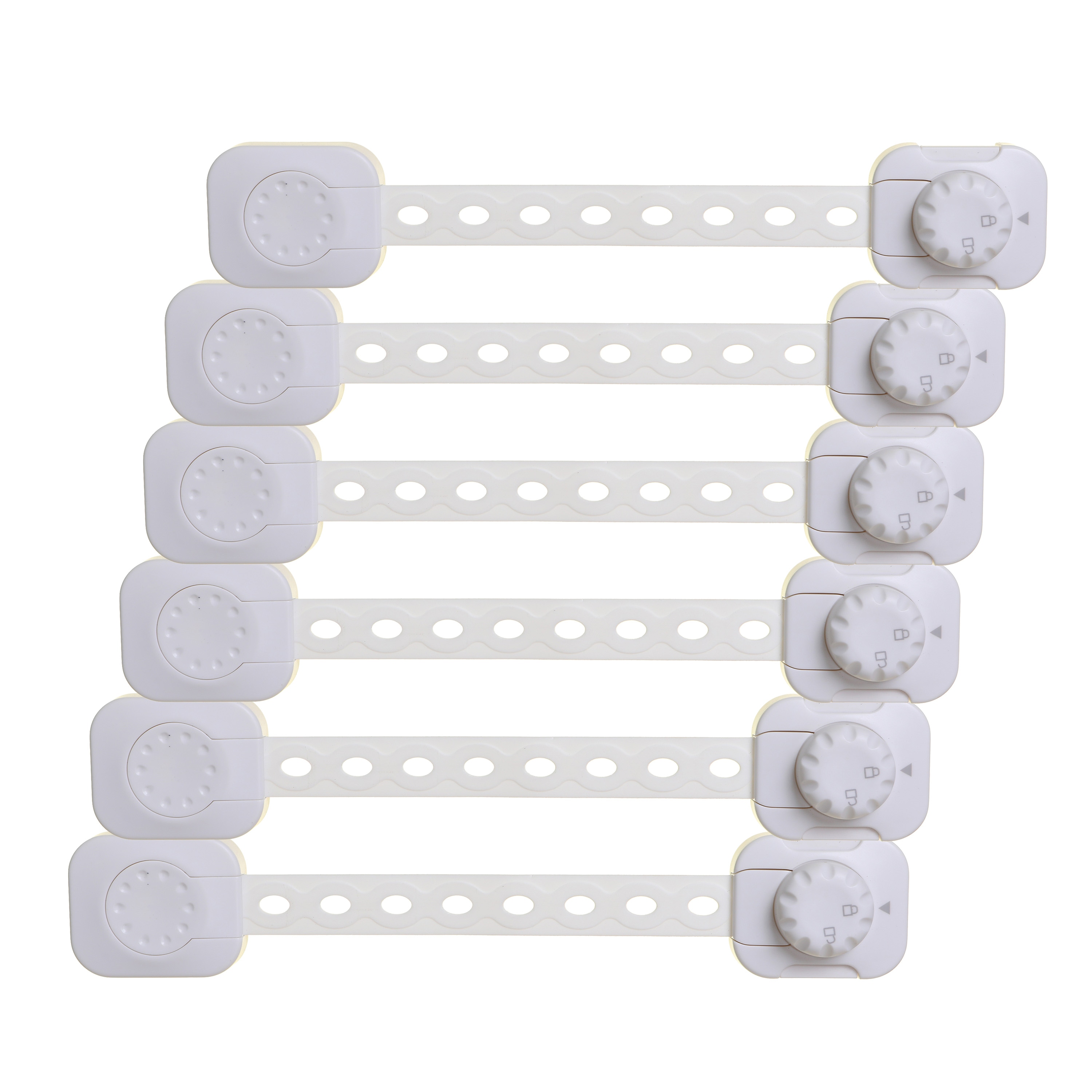 Broches multiusos Dreambaby en blanco - Paquete de 6 L1435