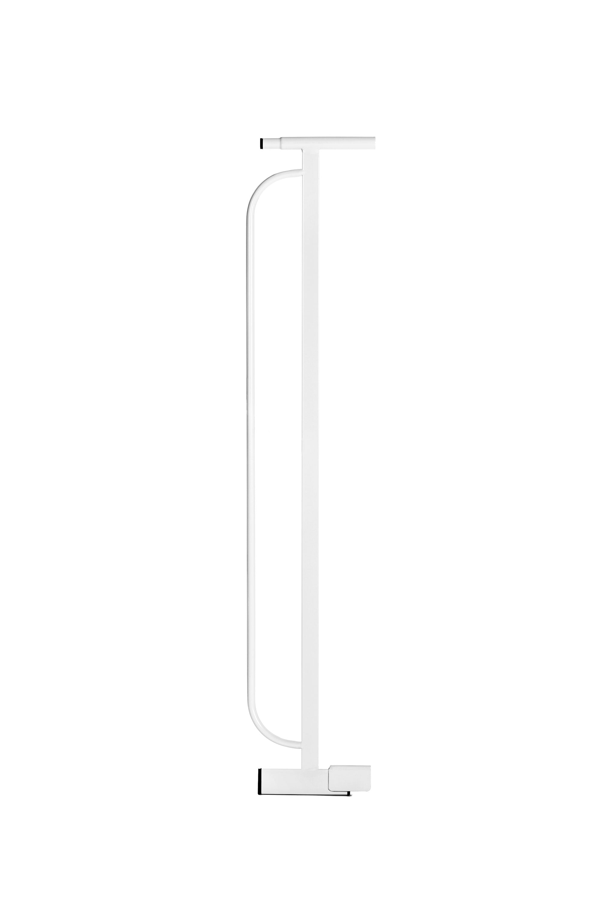 Extensión para puerta de seguridad metálica blanca de 4 pulgadas x 30 pulgadas para montaje a presión/hardware - Extensor de puerta de seguridad 0085