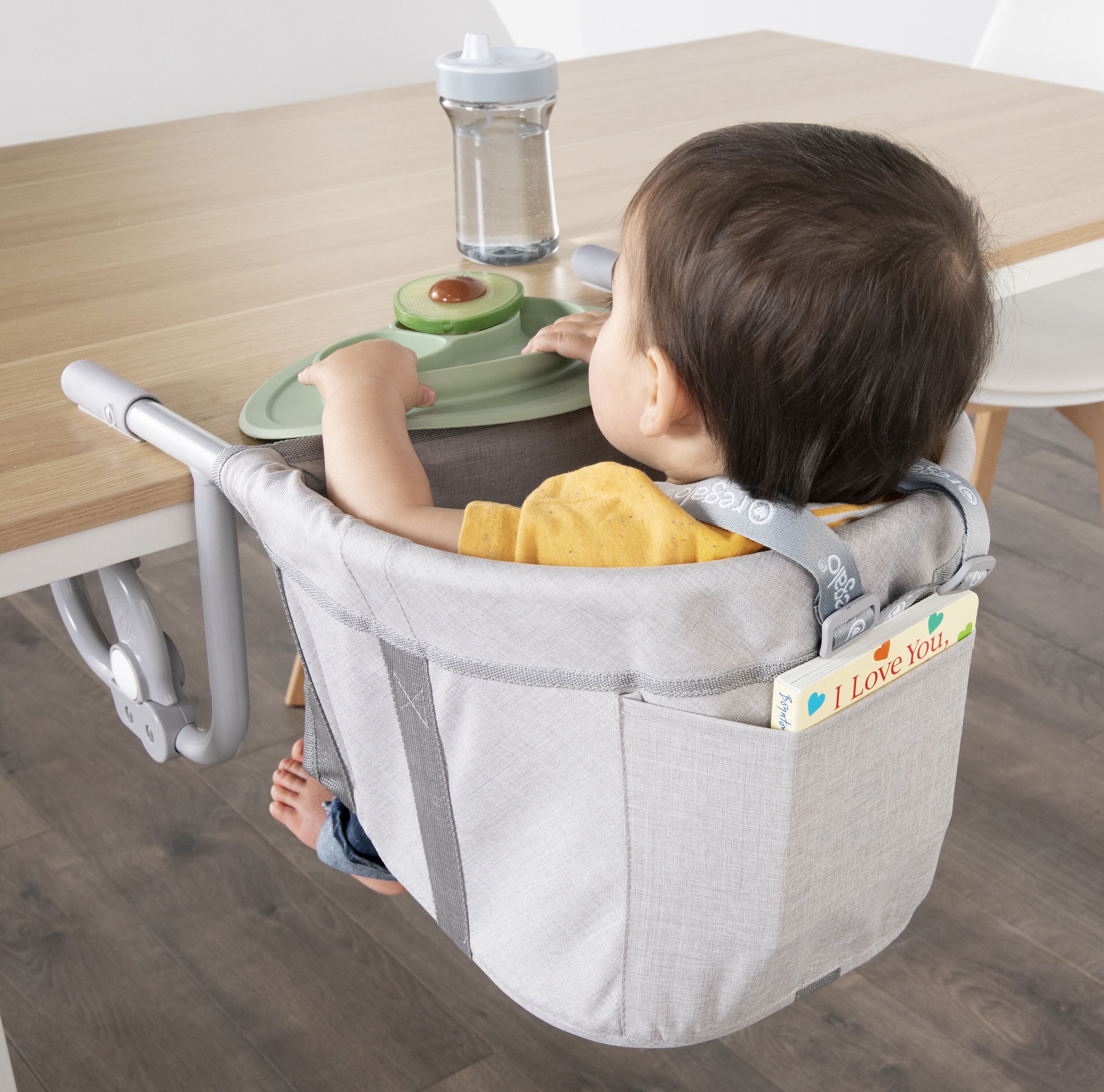 Silla alta de gancho para bebé gris - Silla alta 2922 DS